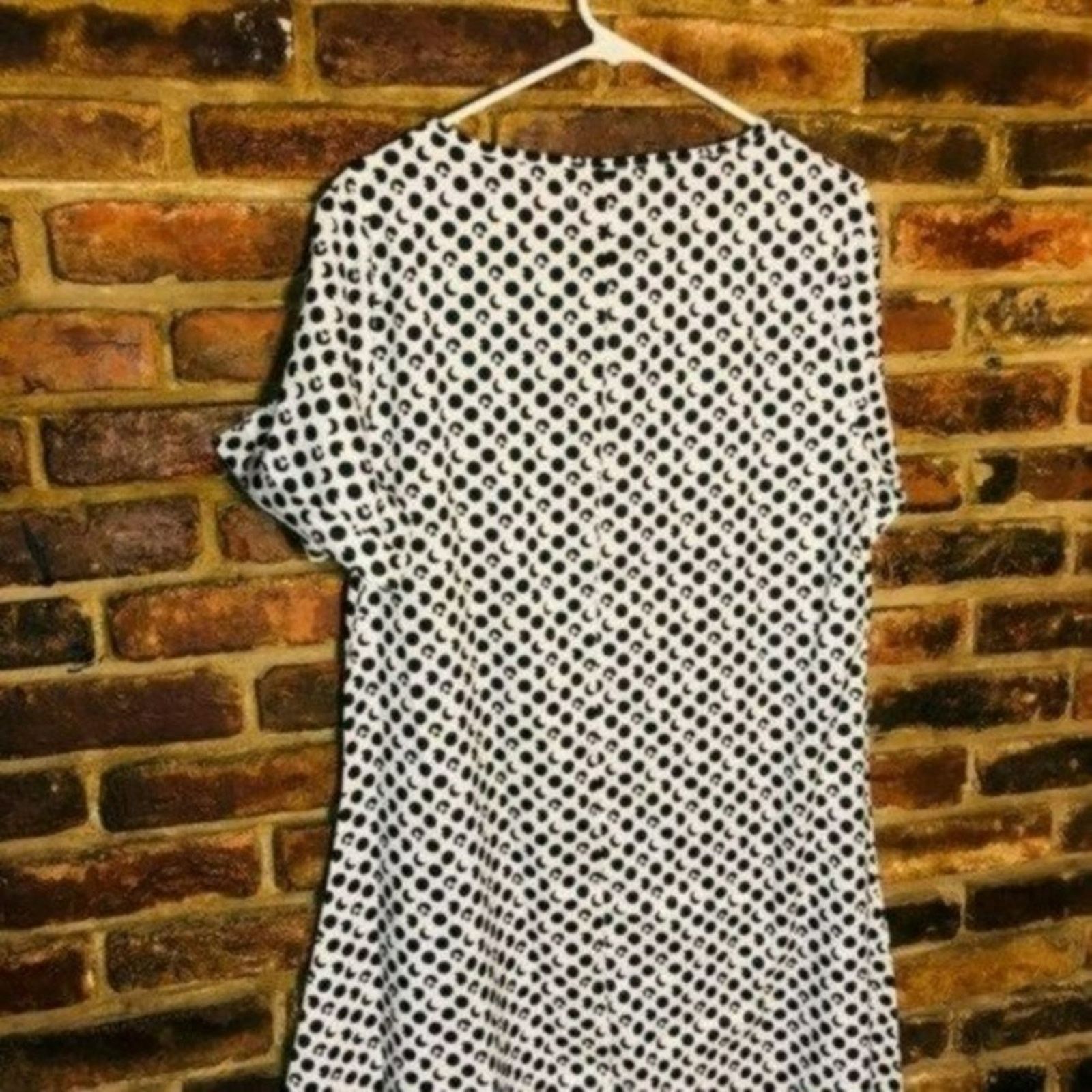 Other MISSLOOK Black White Geometric Short Sleeve Dress Medium Size M / US 6-8 / IT 42-44 - 9 Thumbnail