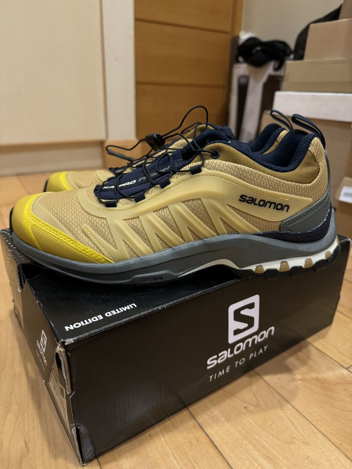 Salomon Salomon xa pro fusion advanced adv yellow sulphur Size US 8.5 / EU 41-42 - 4 Thumbnail