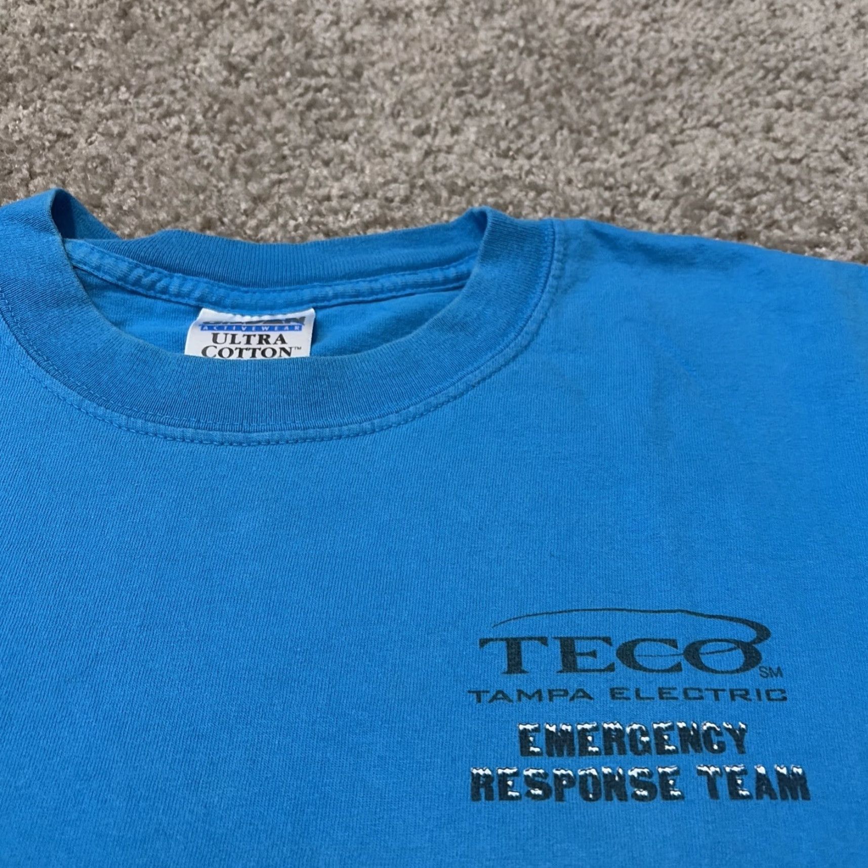 Gildan VINTAGE 2000 Arkansas Ice Storm Tampa Electric Emergency Response T-Shirt Storm Blue Mens XL Gildan T-Shirt Size US XL / EU 56 / 4 - 4 Thumbnail