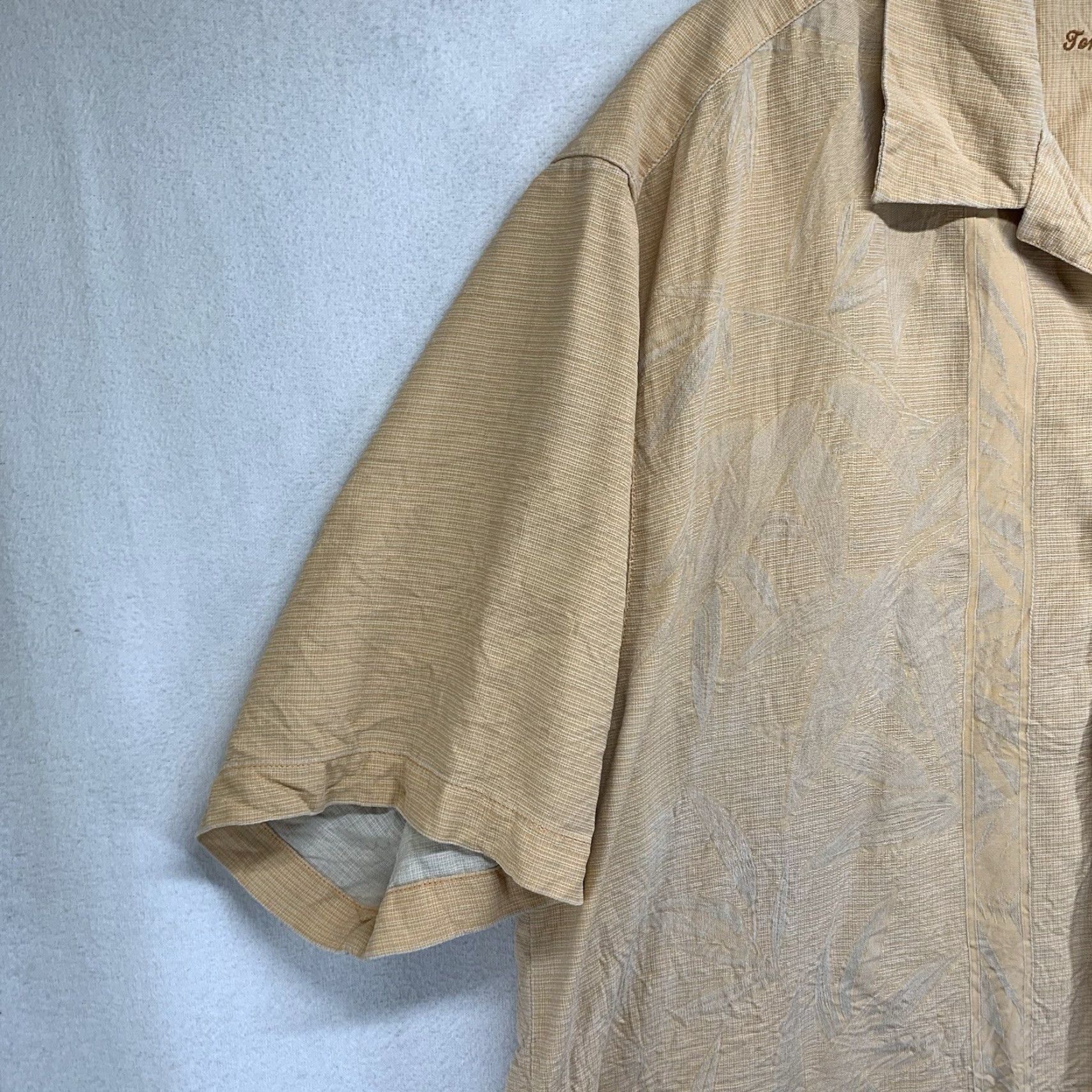 Tommy Bahama TOMMY BAHAMA Floral Silk Button-Up Shirt Orange Size Large Beach Tropical Mens Size US L / EU 52-54 / 3 - 6 Thumbnail