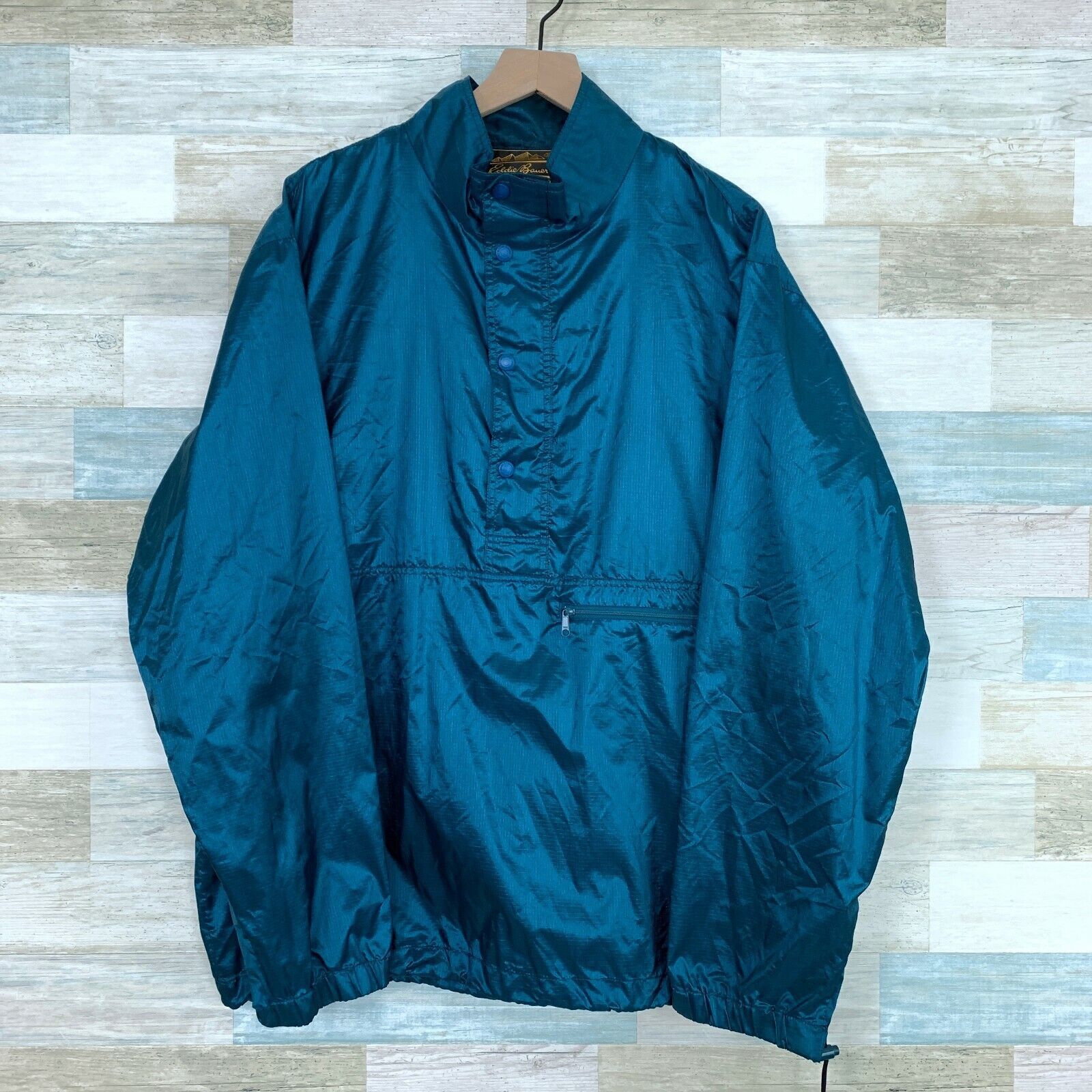 Eddie Bauer Eddie Bauer Vintage 90s Pullover Windbreaker Blue Mens L Size US L / EU 52-54 / 3 - 1 Thumbnail