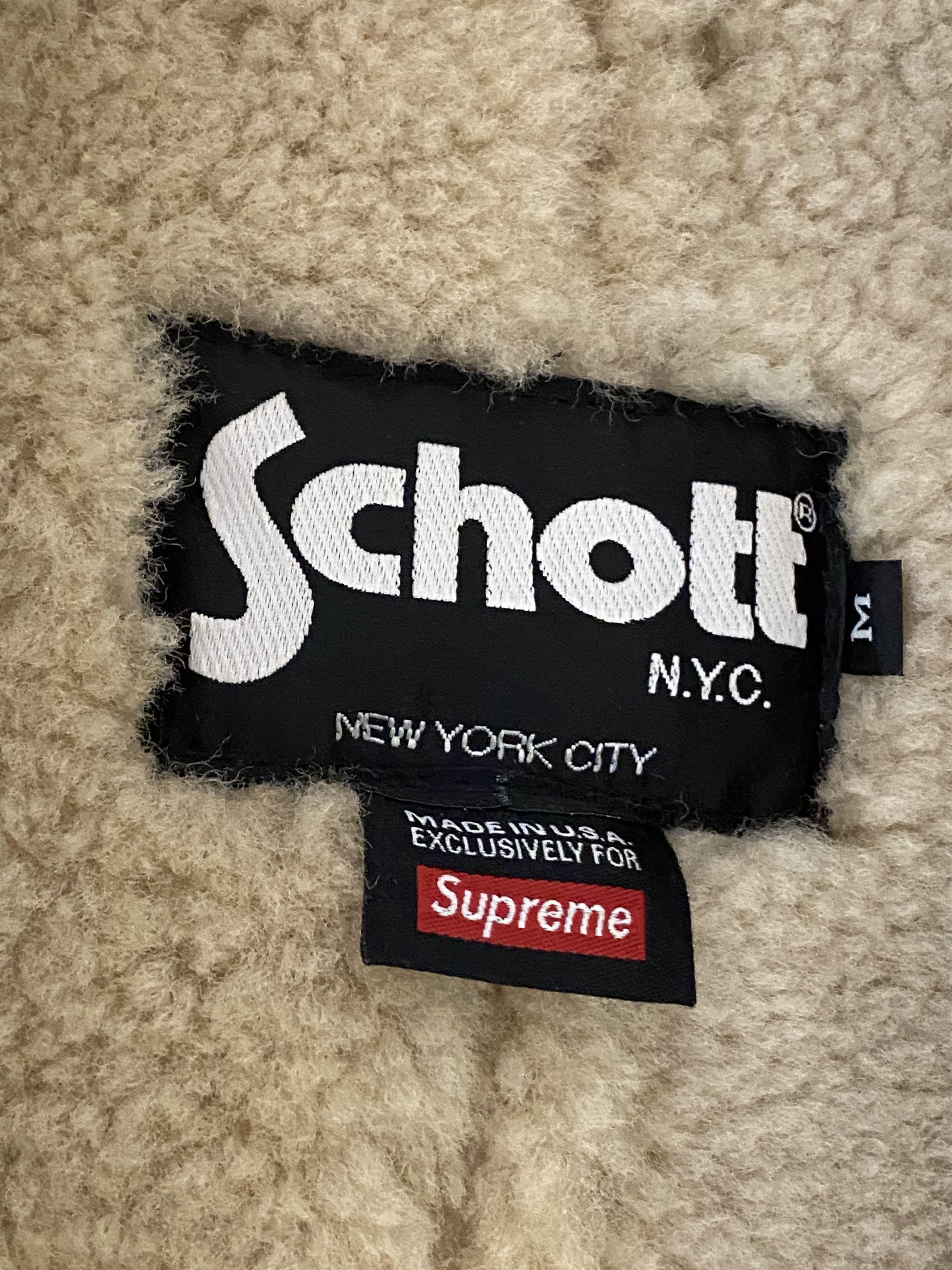 Supreme Supreme Schott Shearling Coat Size US M / EU 48-50 / 2 - 7 Thumbnail