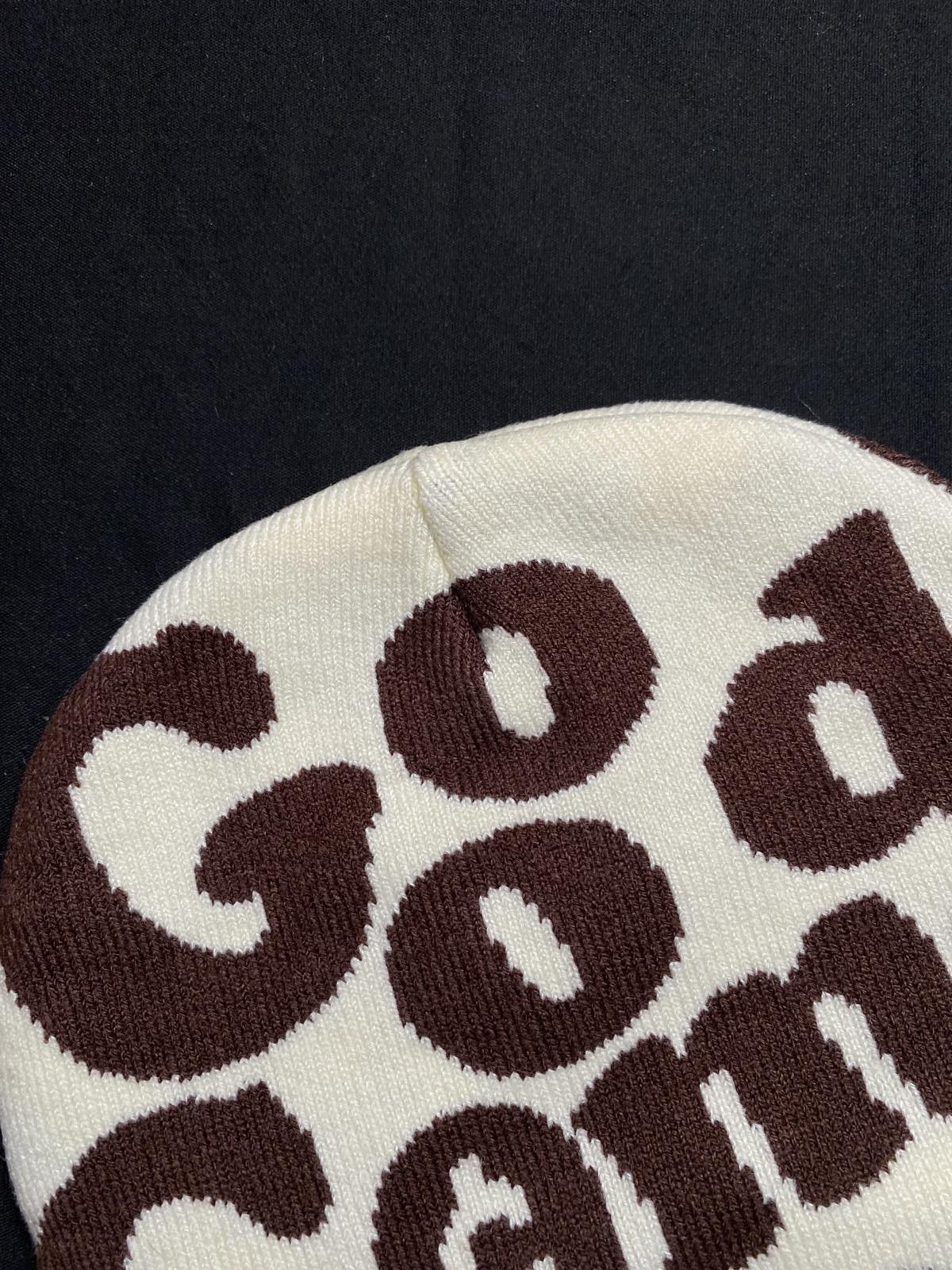 Japanese Brand Rare Good Compenny Classic No Cuff Knit Skull White Beanie Size ONE SIZE - 5 Thumbnail
