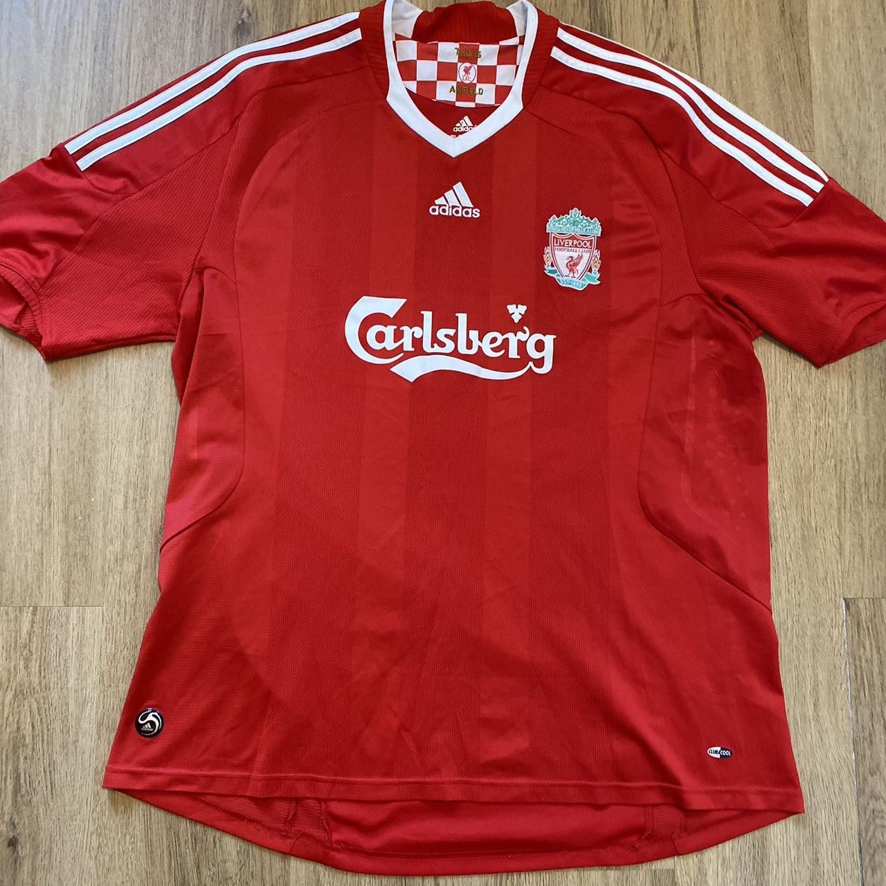 Adidas 2008-09 *9 Torres Liverpool Adidas Home Carlsberg Shirt Size US XXL / EU 58 / 5 - 2 Thumbnail