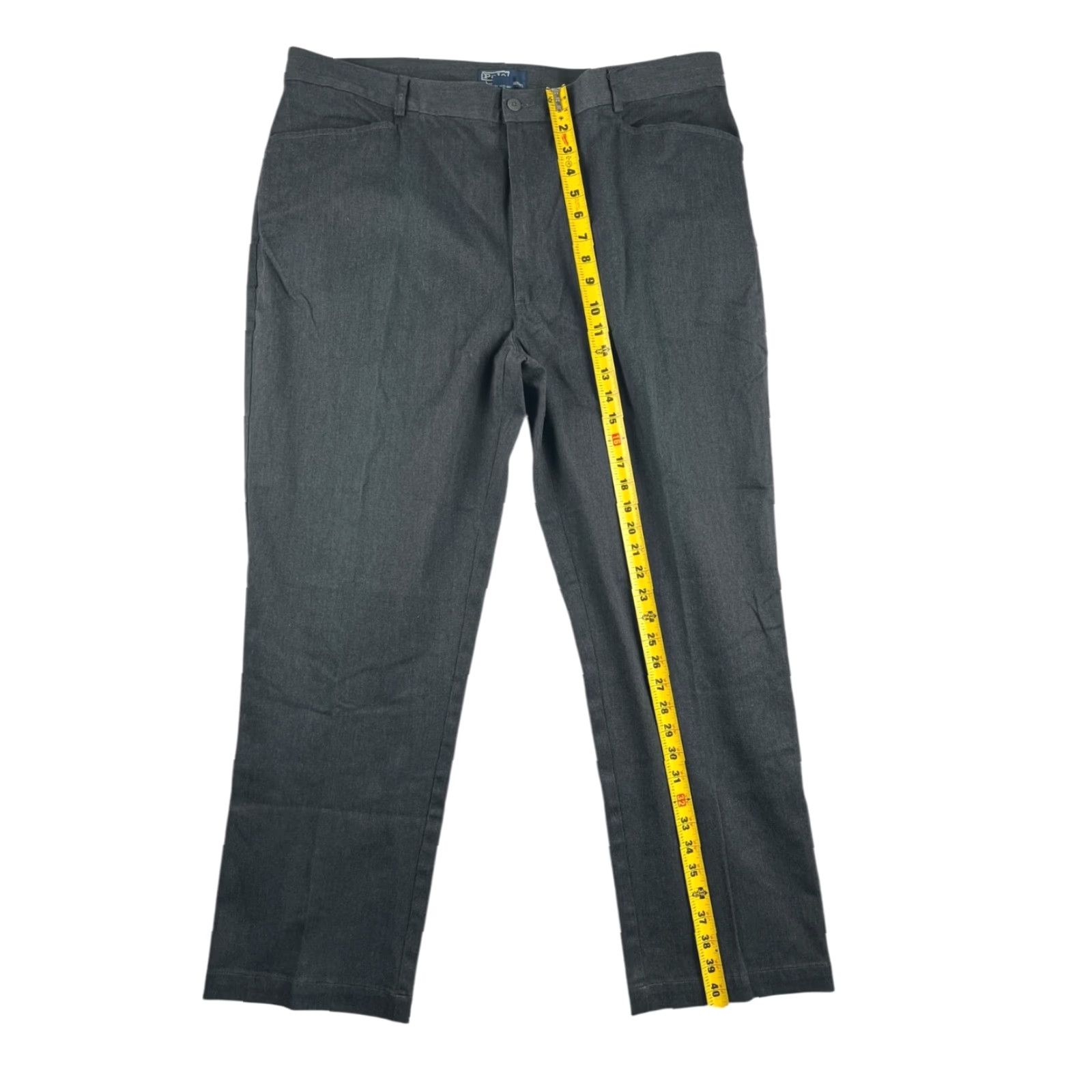 Polo Ralph Lauren VINTAGE Polo Ralph Lauren Men’s Pants Gray 42x29 Cotton Blend Stretch Flat Front Dress Pants Size US XL / EU 56 / 4 - 6 Thumbnail