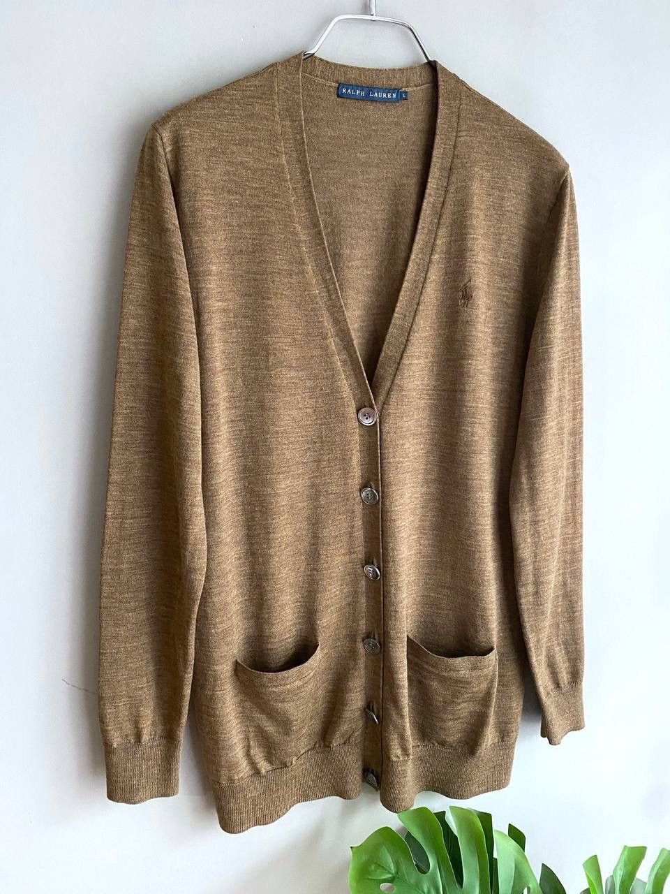 Polo Ralph Lauren Ralph Lauren 100% Merino Wool Women's Knit Cardigan, Size L Size L / US 10 / IT 46 - 3 Thumbnail