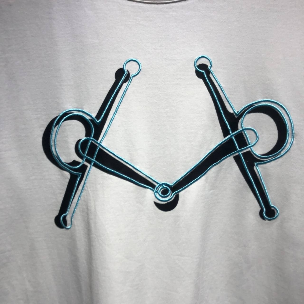 Hermes Hermes Blanc Mors Tee Size US S / EU 44-46 / 1 - 2 Thumbnail