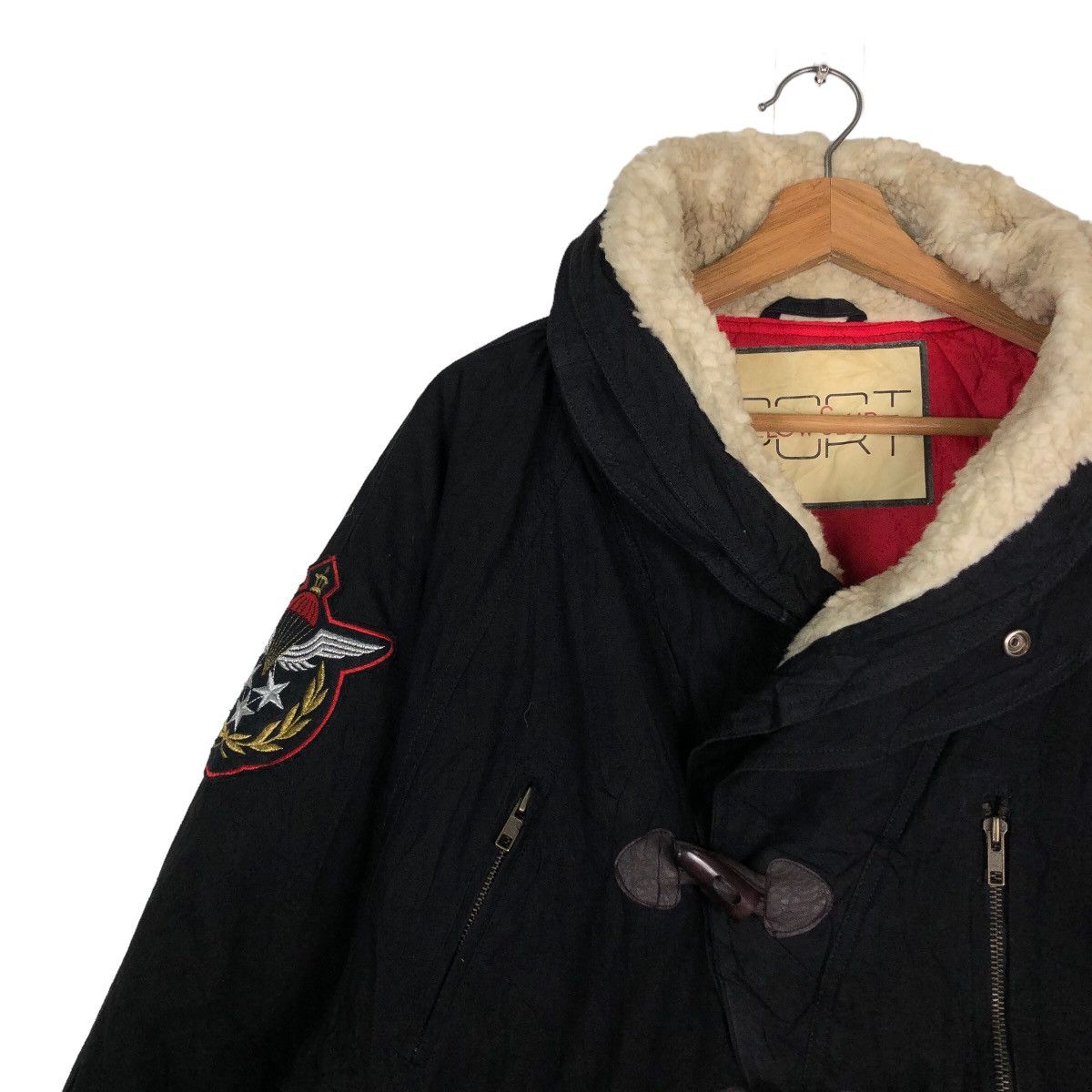 Japanese Brand 🔥Vtg Wool Jacket High Collar Wood Button Yellow Club Japan Size US M / EU 48-50 / 2 - 7 Thumbnail