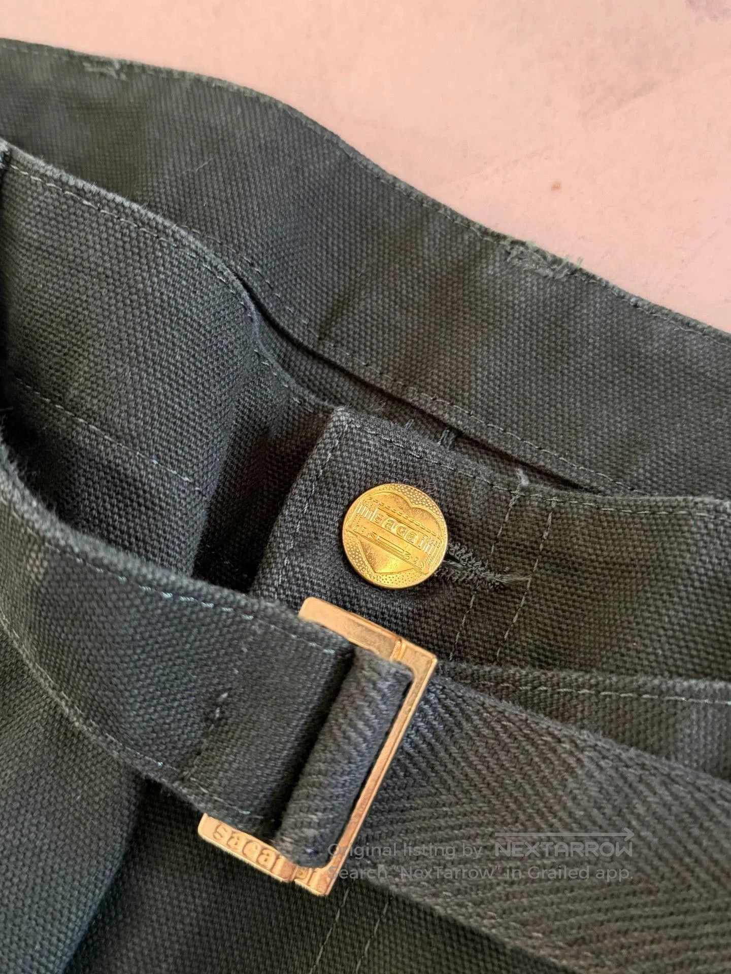Sacai Black Cargo Pants with Belt and Multiple Pockets. Size US 30 / EU 46 - 5 Thumbnail