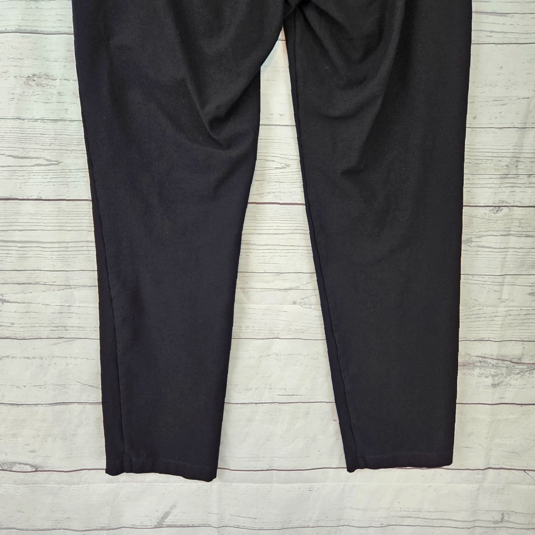 Eileen Fisher VINTAGE Eileen Fisher Pants Cropped Womens Small Black Pull On Low Rise - | Size 28" / US 6 / IT 42 - 5 Thumbnail