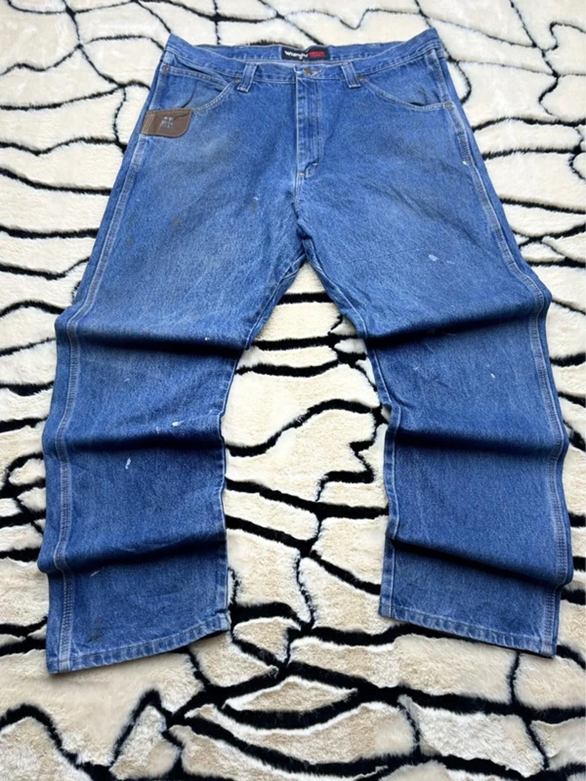 Other Men’s vintage wrangler baggy fit jeans Y2K style size 38x32 Size US 38 / EU 54 - 1 Thumbnail