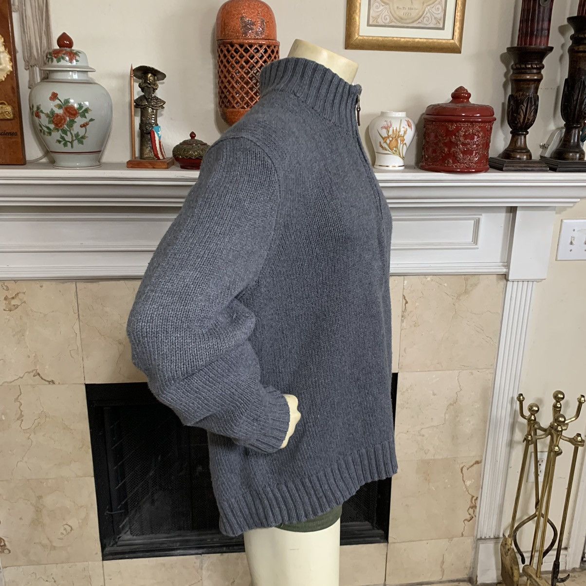 Polo Ralph Lauren Half Zip Mock neck 100% cotton sweater Size US XXL / EU 58 / 5 - 5 Thumbnail