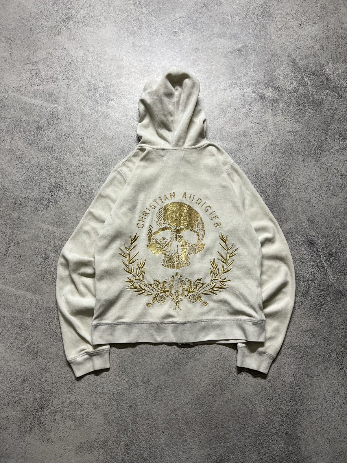 Christian Audigier Vintage Y2K Christian Audigier Skull ☠️ Zip Hoodie 00’s Size S / US 4 / IT 40 - 8 Thumbnail