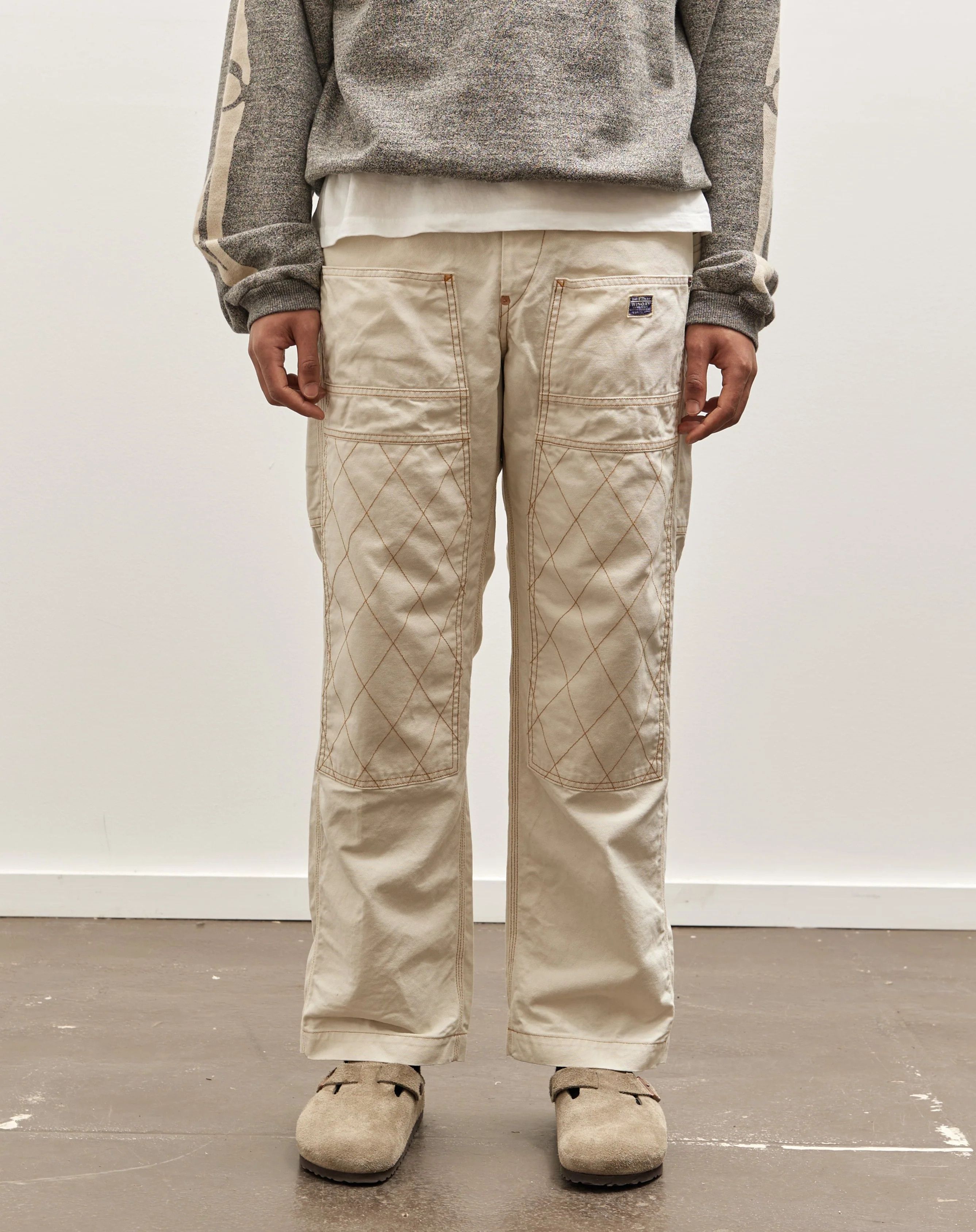 Kapital Light Canvas Lumber Pants (Ecru) Size US 30 / EU 46 - 1 Thumbnail