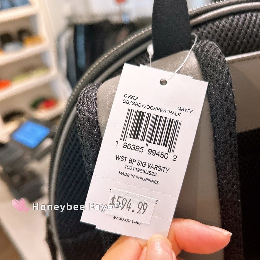 Coach West Backpack In Signature Canvas With Varsity Stripe CV922 Size ONE SIZE - 6 Thumbnail