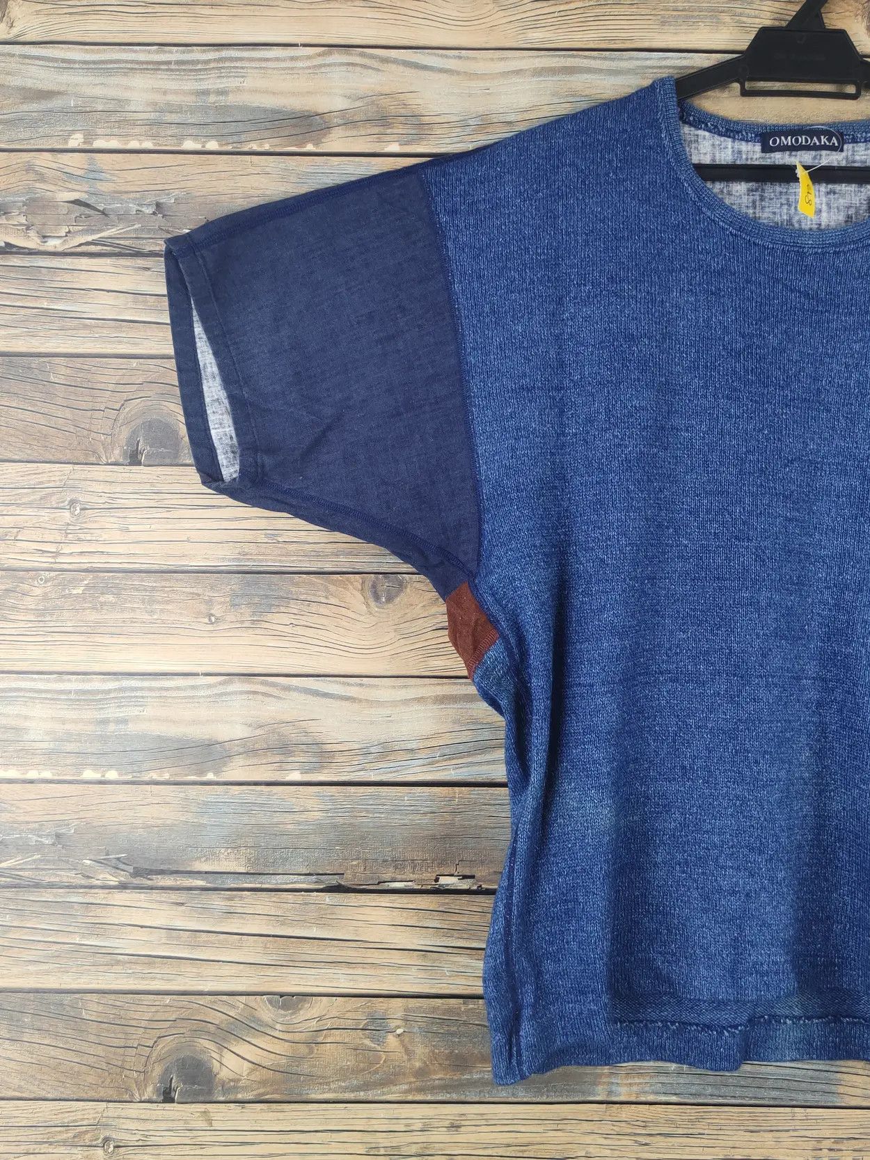 Indigo DL Omodaka Japan Blue Short Sleeve T-shirts #813 Size US L / EU 52-54 / 3 - 11 Thumbnail