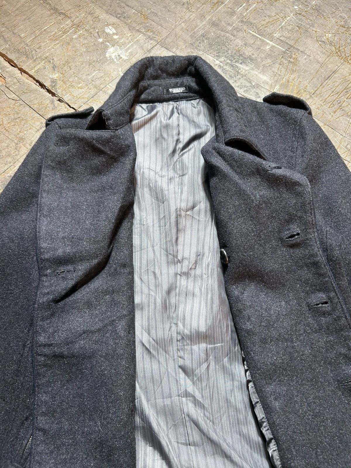 Tornado Mart Tornado Mart Japan Double Breasted Wool Coat Size L / US 10 / IT 46 - 8 Thumbnail