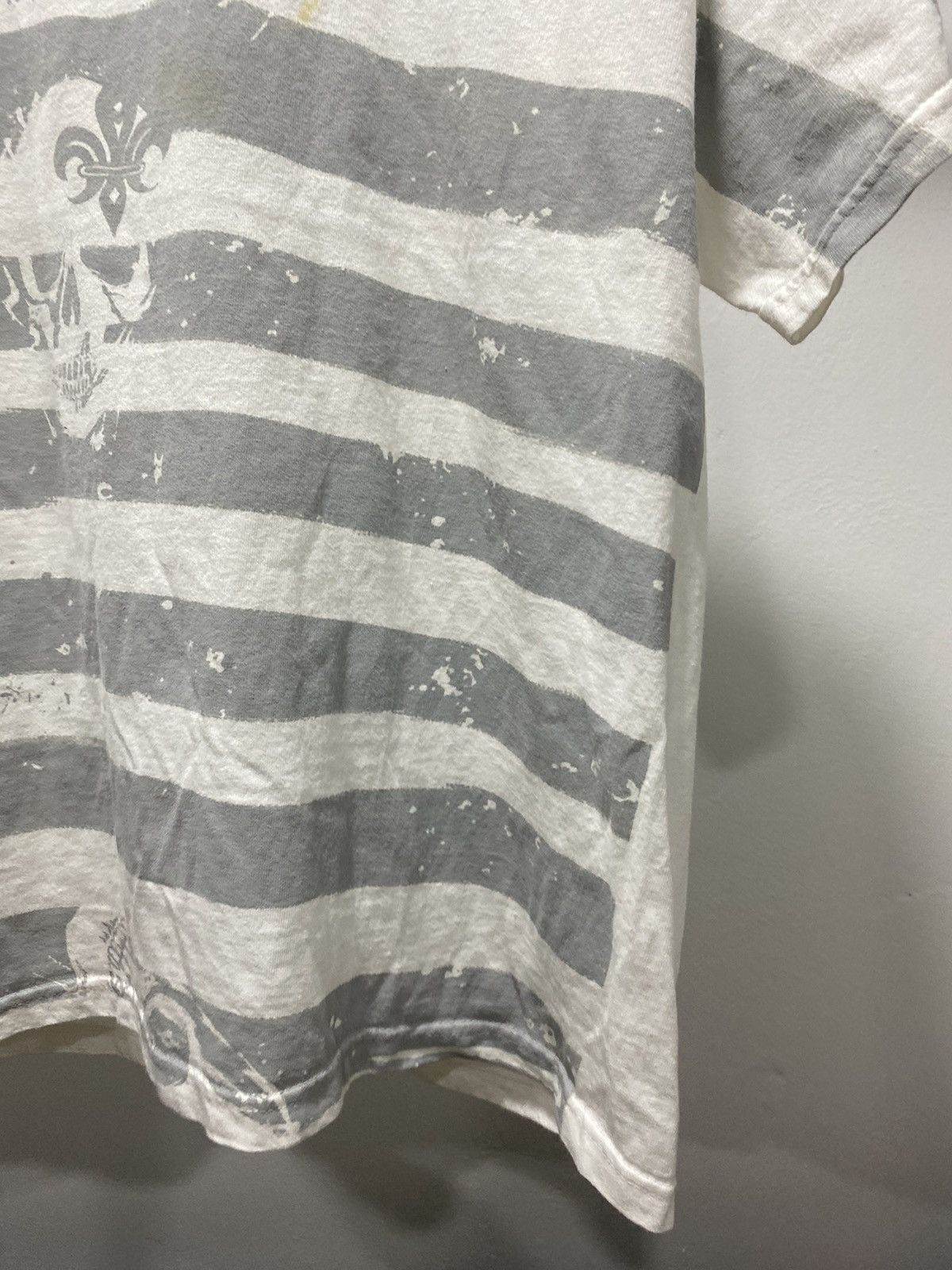 Hysteric Glamour × Japanese Brand × Le Grande Bleu (L.G.B.) Sick☠️ Printed Stripes Skulls Lgb Size US L / EU 52-54 / 3 - 7 Thumbnail