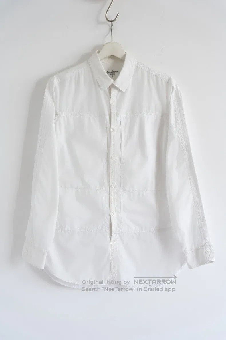 Yohji Yamamoto YOHJI YAMAMOTO Multi-Piece Patchwork White Shirt Size US L / EU 52-54 / 3 - 1 Thumbnail
