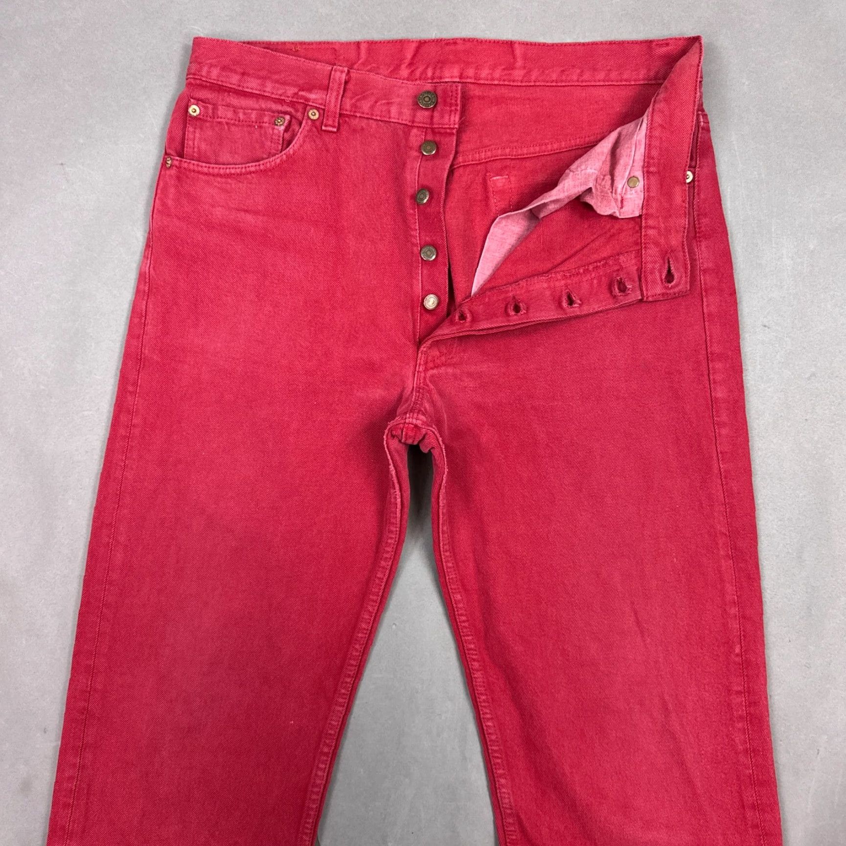 Levi's Levi's 501 Jeans Mens 36x34 Jeans Regular Gray 90s Vintage Button Fly Pants Mens Size US 36 / EU 52 - 2 Thumbnail