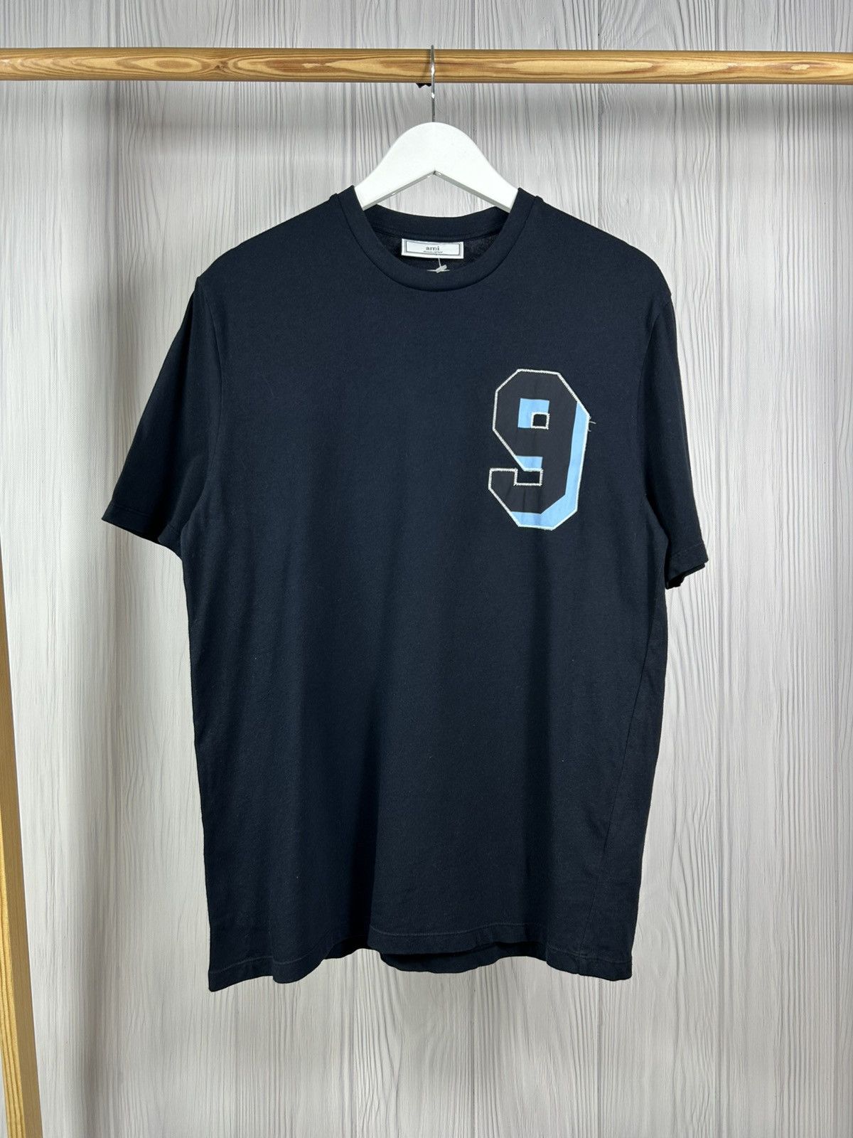 AMI AMI Paris Alexandre Mattiussi Number 9 T-Shirt Size Size US M / EU 48-50 / 2 - 1 Thumbnail