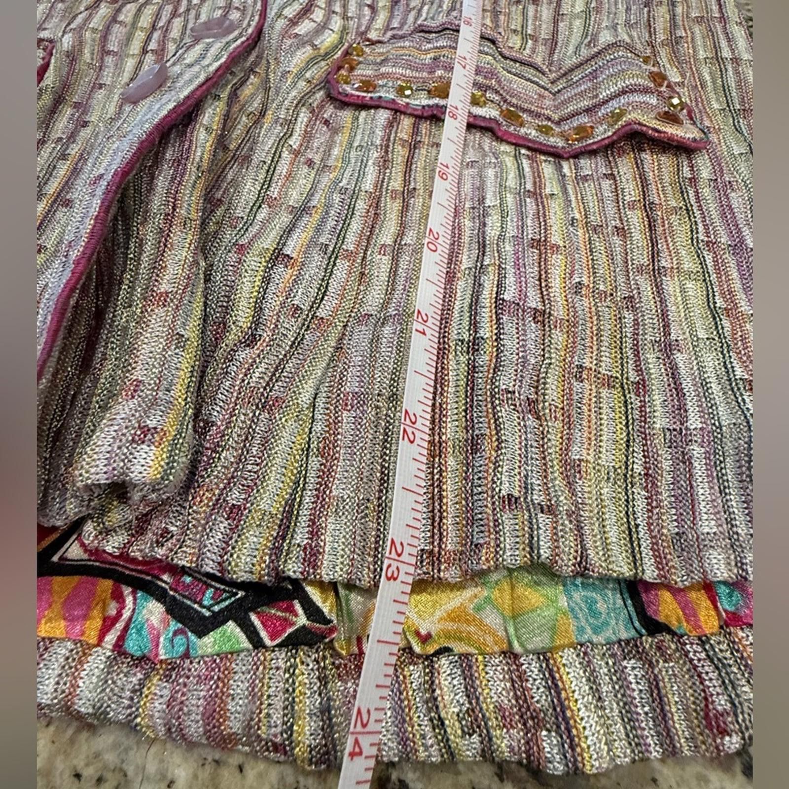 Other Passion Concept eclectic floral & striped chic blazer SZ M Size M / US 6-8 / IT 42-44 - 10 Thumbnail