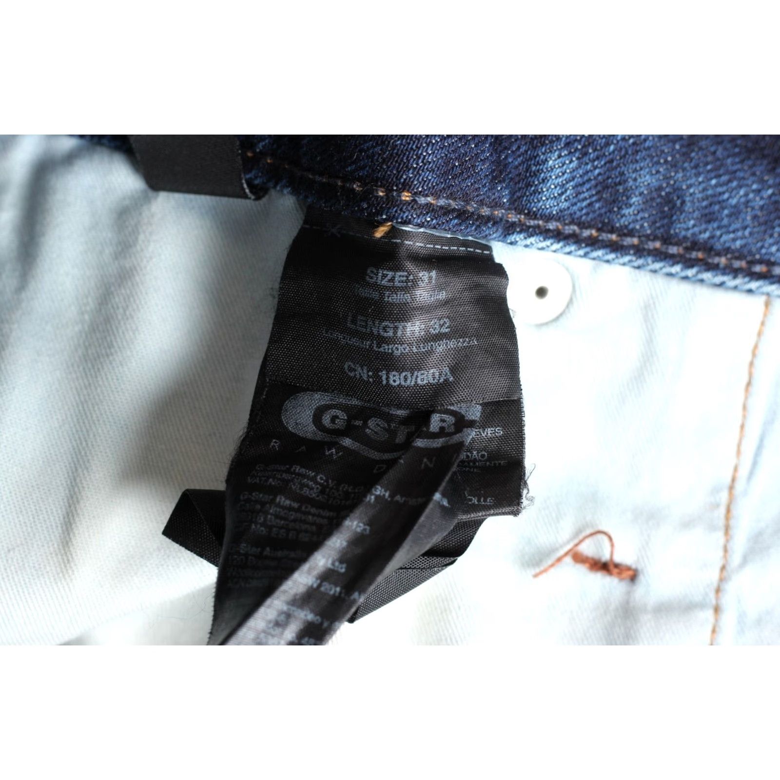 G-Star G-Star ARC 3D SLIM Jeans Men Size W31 L32 Blue 5-Pocket Denim Zip Belt Loops Regular 31/32 DZ5869 Size US 31 - 6 Thumbnail