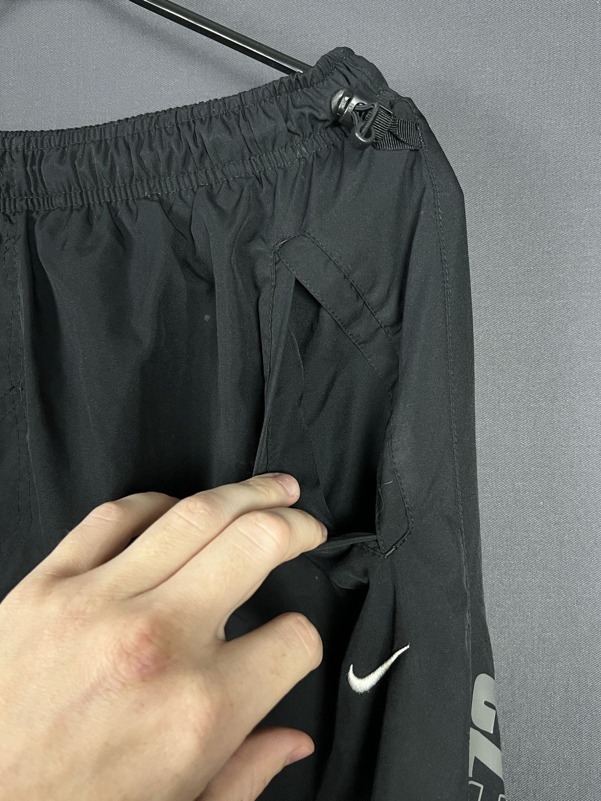 Other Nike Athletic 72 Track Pants Size M Black Logo Side Zip Size US 34 / EU 50 - 5 Thumbnail