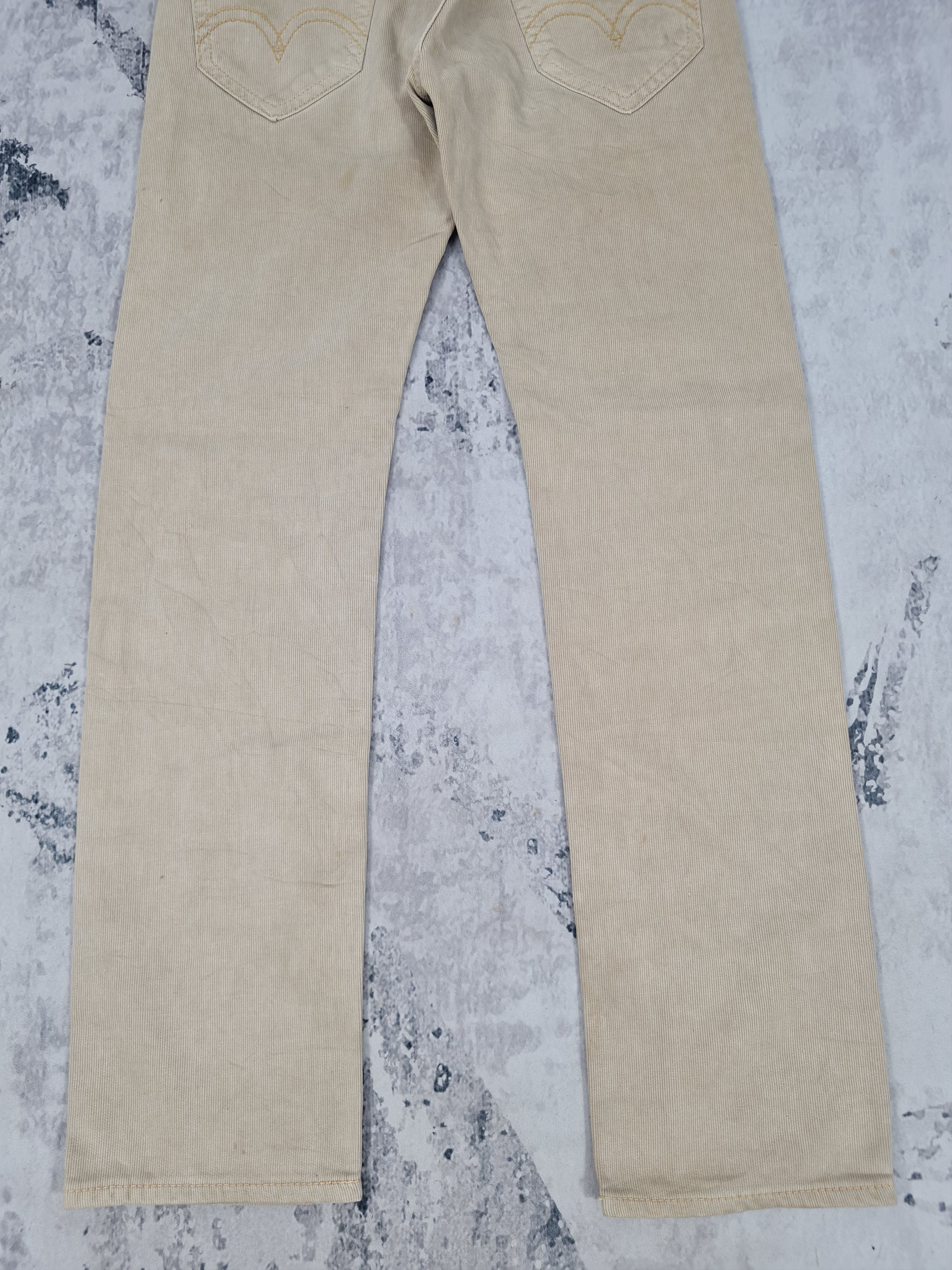 Levi's Vintage Clothing Vtg LEVIS 901 Qudroy Cream Straight Cut L0367 Size 32X33 Size US 32 / EU 48 - 7 Thumbnail