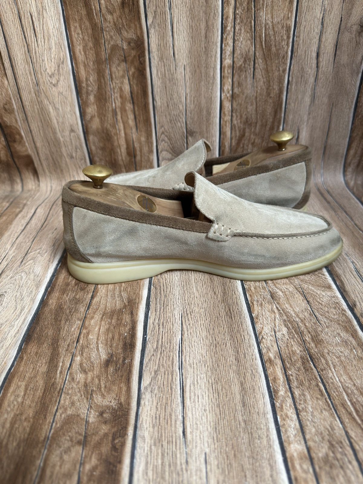 Loro Piana Summer walk suede loafers Size US 7 / EU 40 - 10 Thumbnail