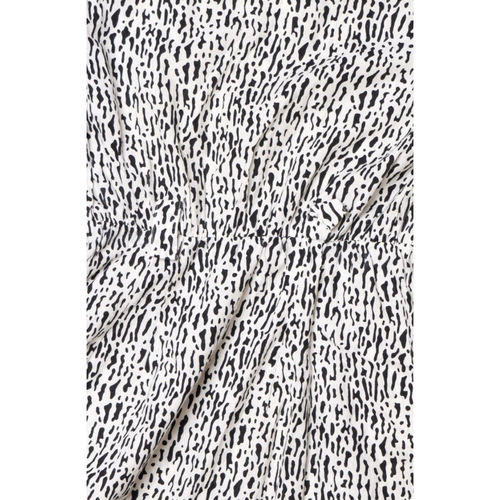 Vintage VINTAGE Taurus II White Midi Dress Medium Abstract Print 1980s Size M / US 6-8 / IT 42-44 - 5 Thumbnail