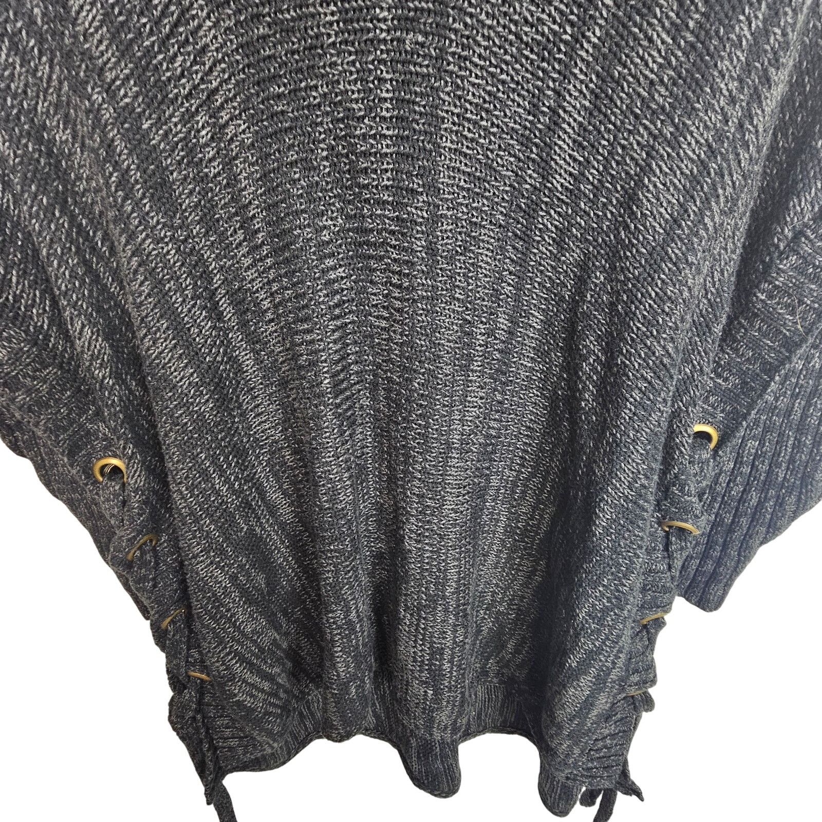 Soft Surroundings Soft Surroundings Women Cowl Neck Sweater Lace Up Sides L/XL Size L / US 10 / IT 46 - 3 Thumbnail