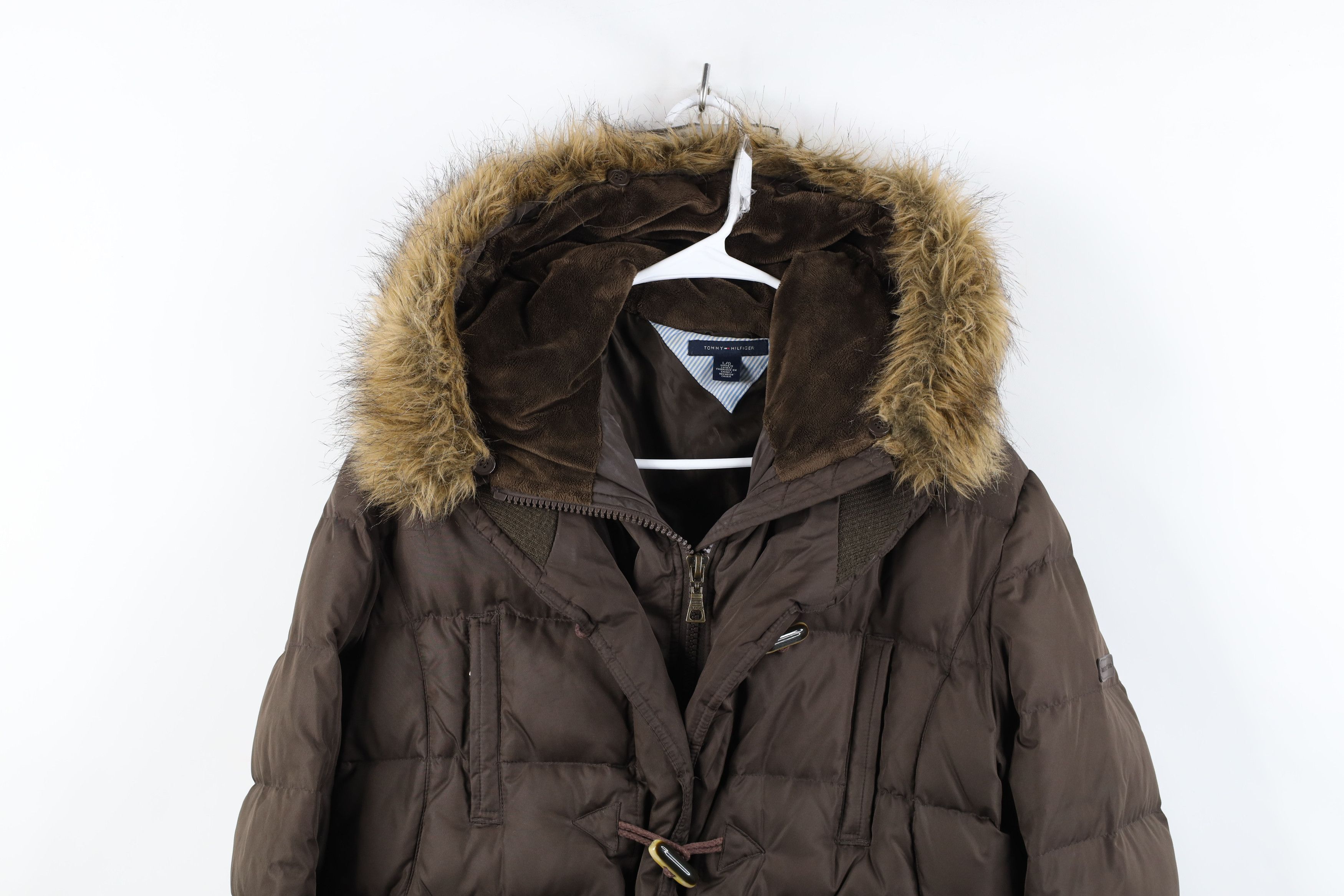 Tommy Hilfiger Vintage Y2K Babydoll Tommy Hilfiger Duck Down Puffer Jacket Size L / US 10 / IT 46 - 2 Thumbnail