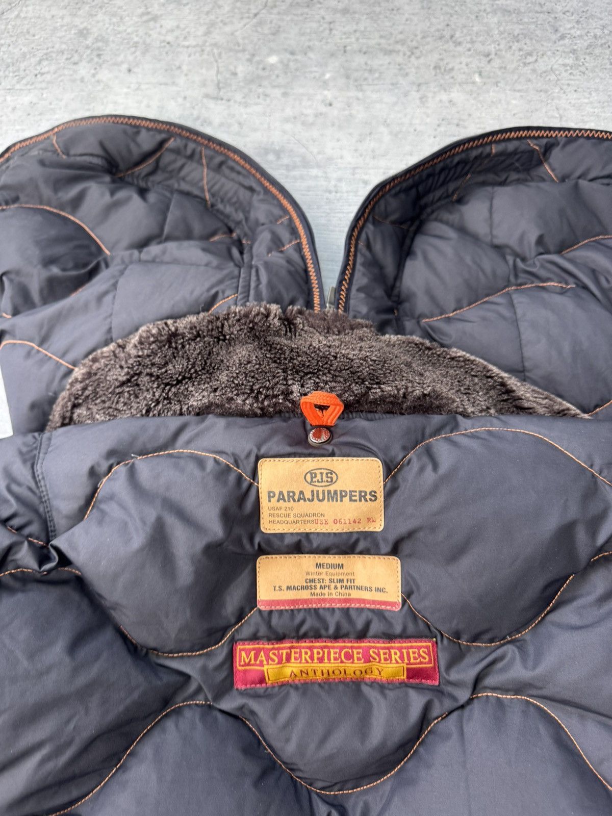 Parajumpers Vintage 🇯🇵 Fur Lining Down Japan Parajumers Y2K Jacket Size M / US 6-8 / IT 42-44 - 9 Thumbnail