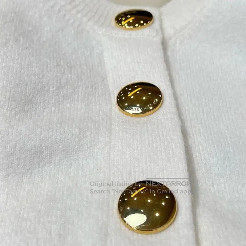 Louis Vuitton Louis Vuitton Winter Cream Cashmere Cardigan for Women . Size XS / US 0-2 / IT 36-38 - 5 Thumbnail