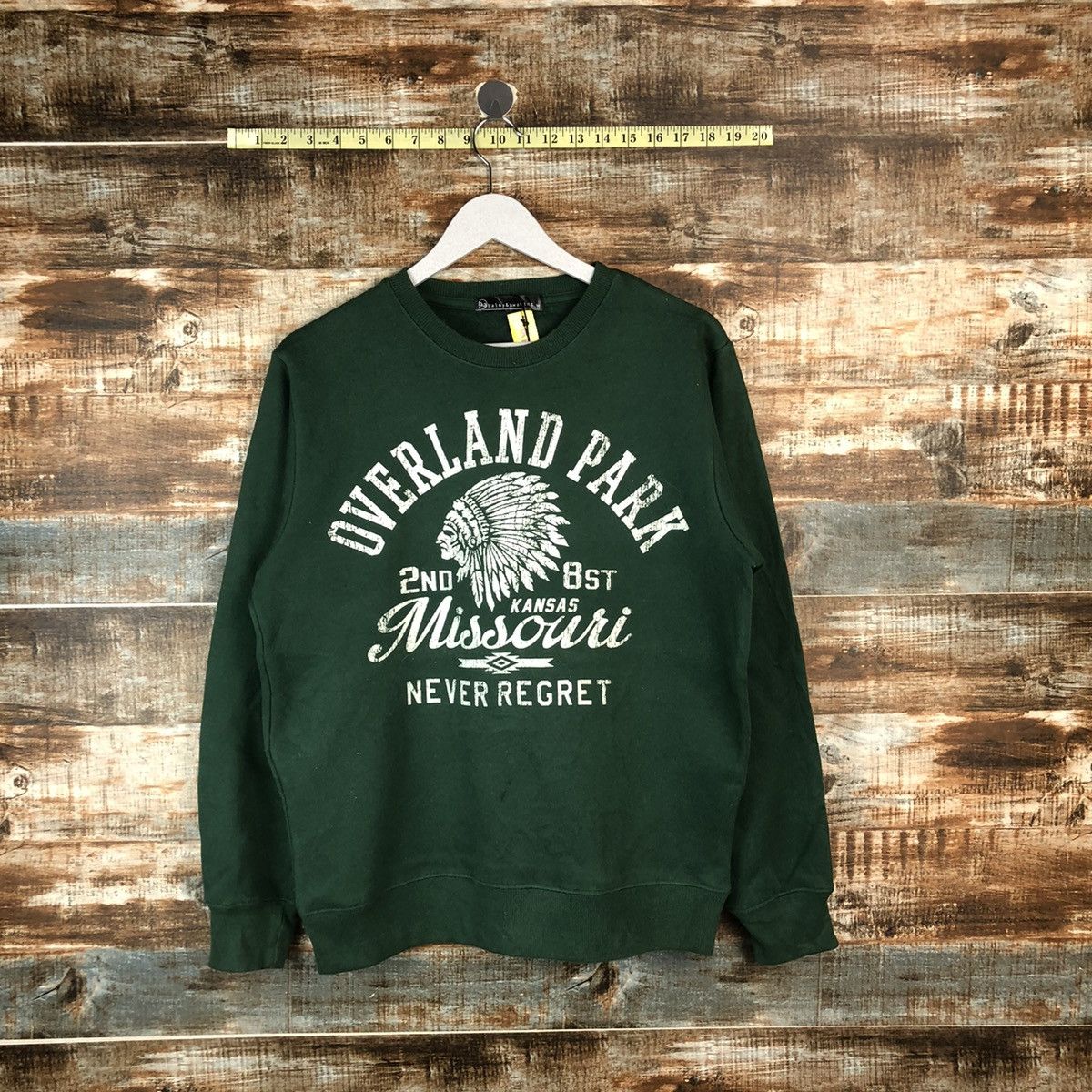 Japanese Brand Missouri Green vintage Sweatshirt #A2017 Size US S / EU 44-46 / 1 - 1 Thumbnail