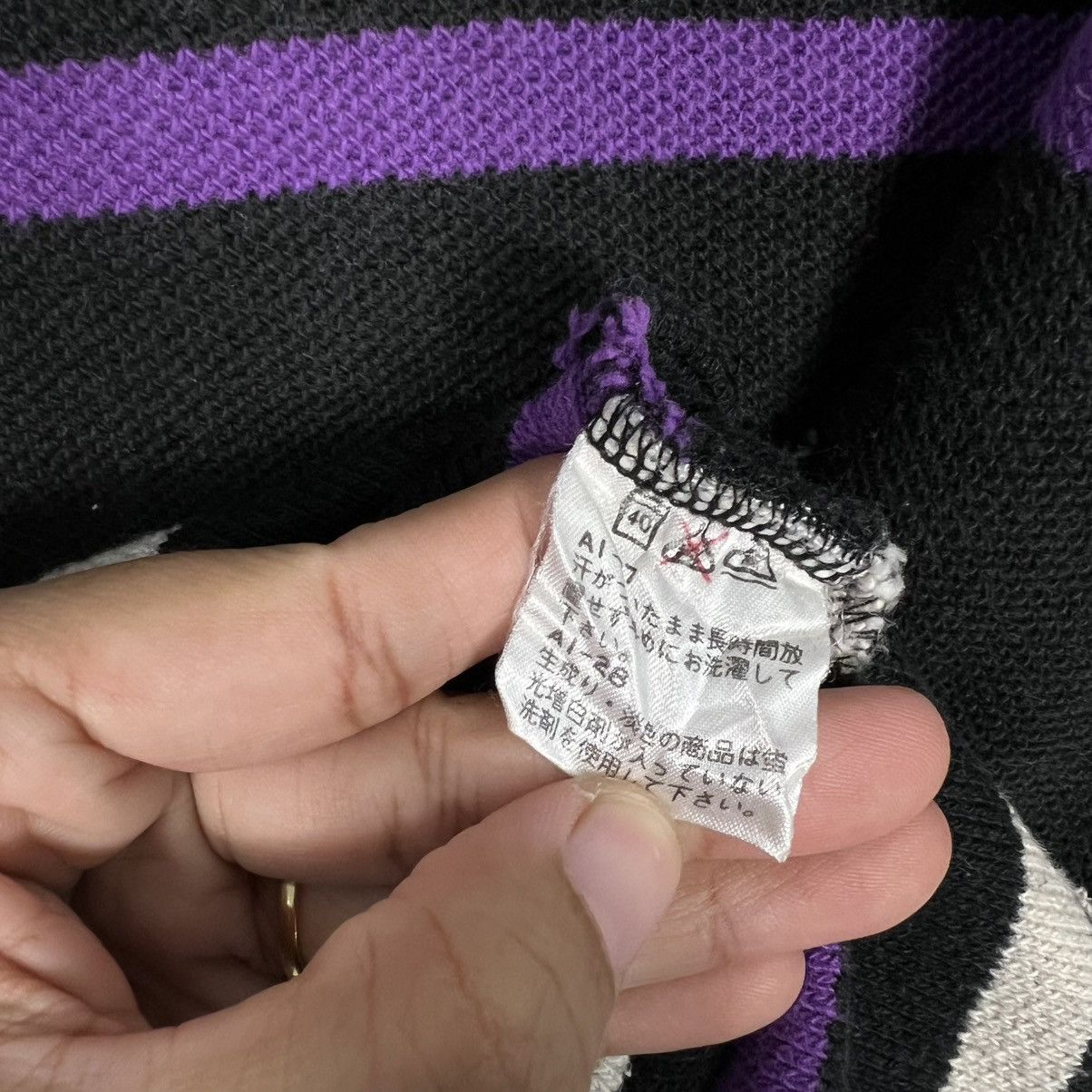 Polo Ralph Lauren 90's POLO RALPH LAUREN Striped Long Sleeve Polos #4100-C186 Size US L / EU 52-54 / 3 - 11 Thumbnail