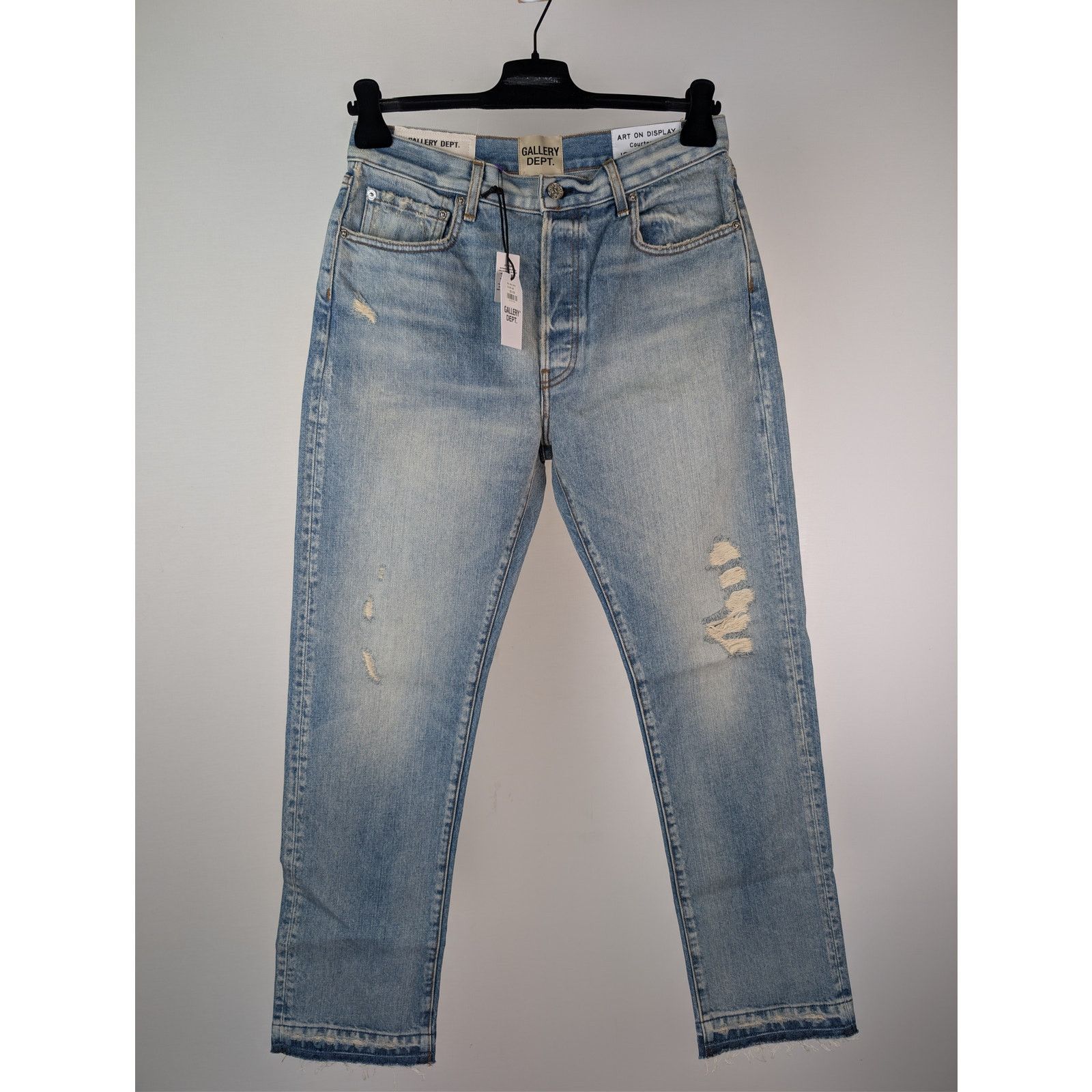 Gallery Dept. o1rshd1 Size: 32W x 32L / Levi's 501 Distressed Denim Jeans Size US 32 / EU 48 - 2 Thumbnail