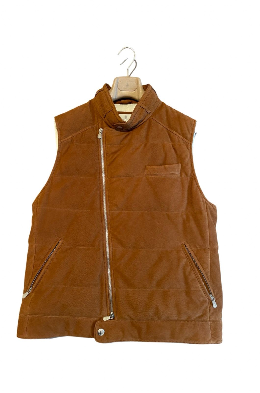 Brunello Cucinelli Suede vest with goose down padding Size US M / EU 48-50 / 2 - 1 Thumbnail