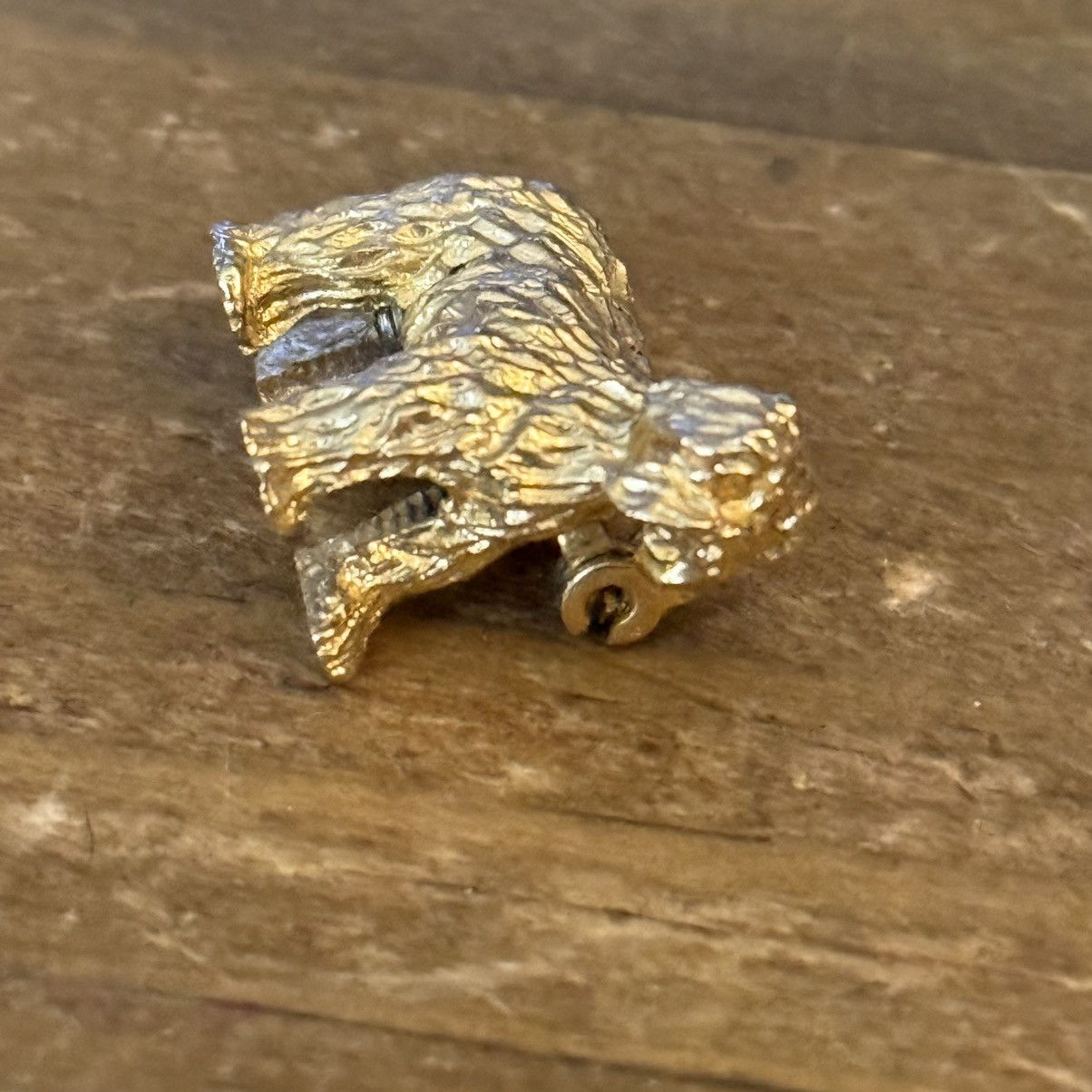 Vintage Vintage gold tone Old English Sheepdog brooch Size ONE SIZE - 5 Thumbnail