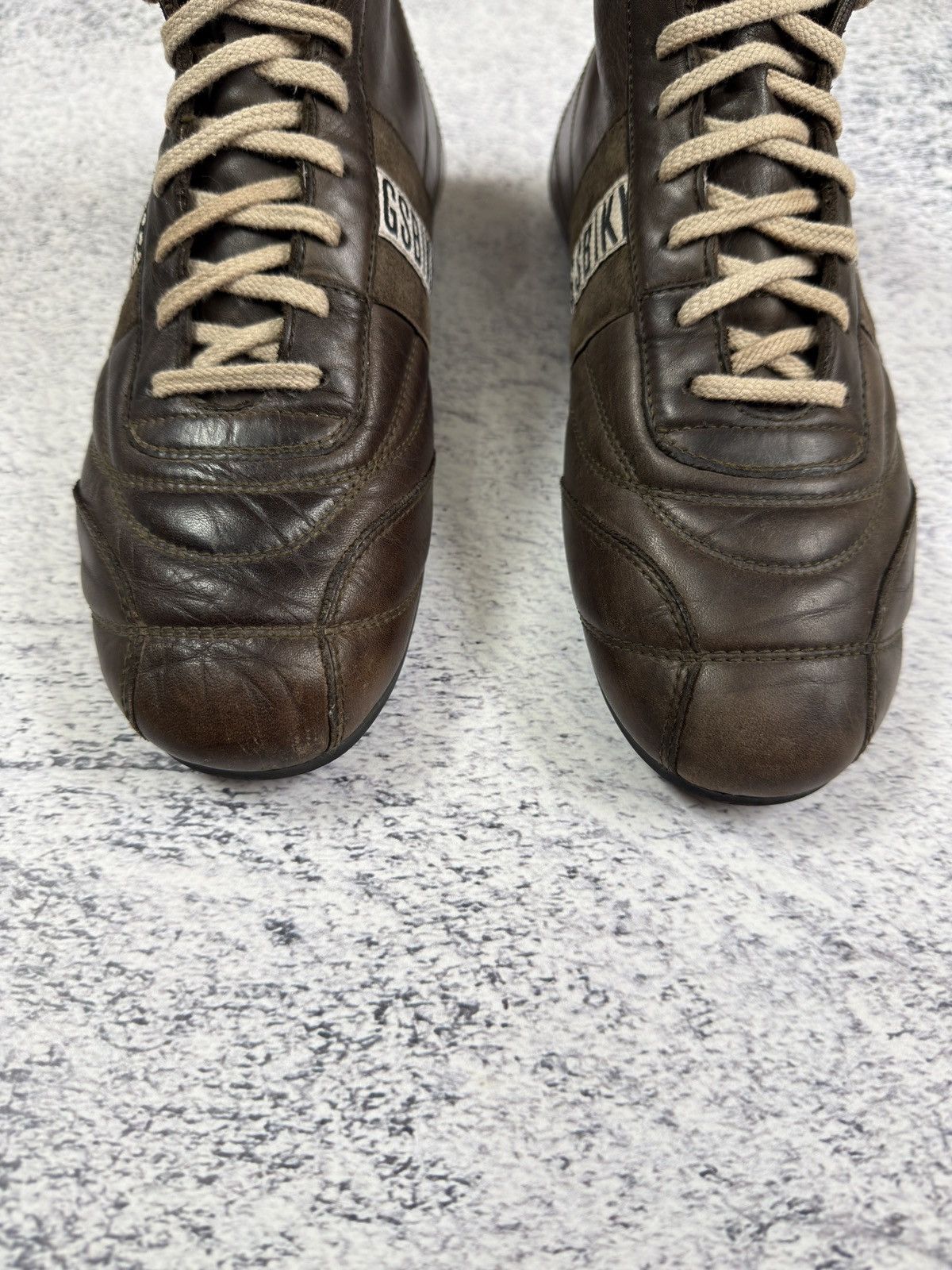 Dirk Bikkembergs RARE Dirk Bikkembergs Track & Field High Top Leather Sneaker Size US 8 / EU 41 - 4 Thumbnail