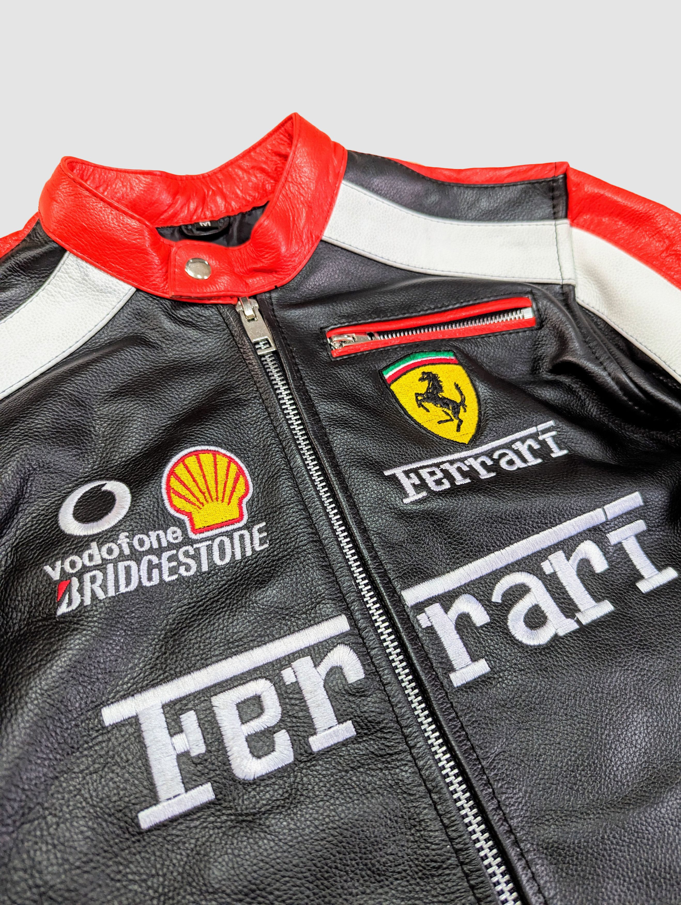 Formula 1 🔥 FERRARI 🔥 Leather Jacket RARE Streetwear Size US M / EU 48-50 / 2 - 5 Thumbnail
