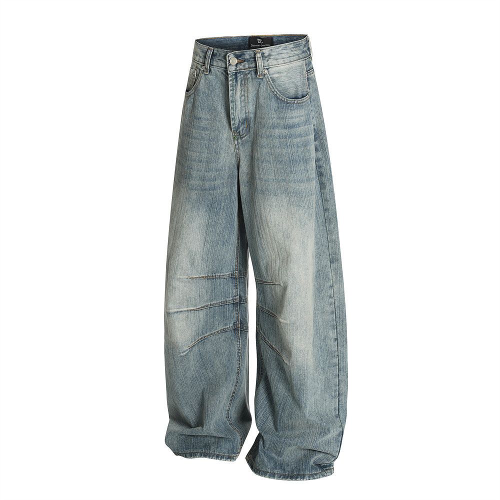 Japanese Brand × Jean American punk distressed washed scimitar jeans Size US 32 / EU 48 - 2 Thumbnail