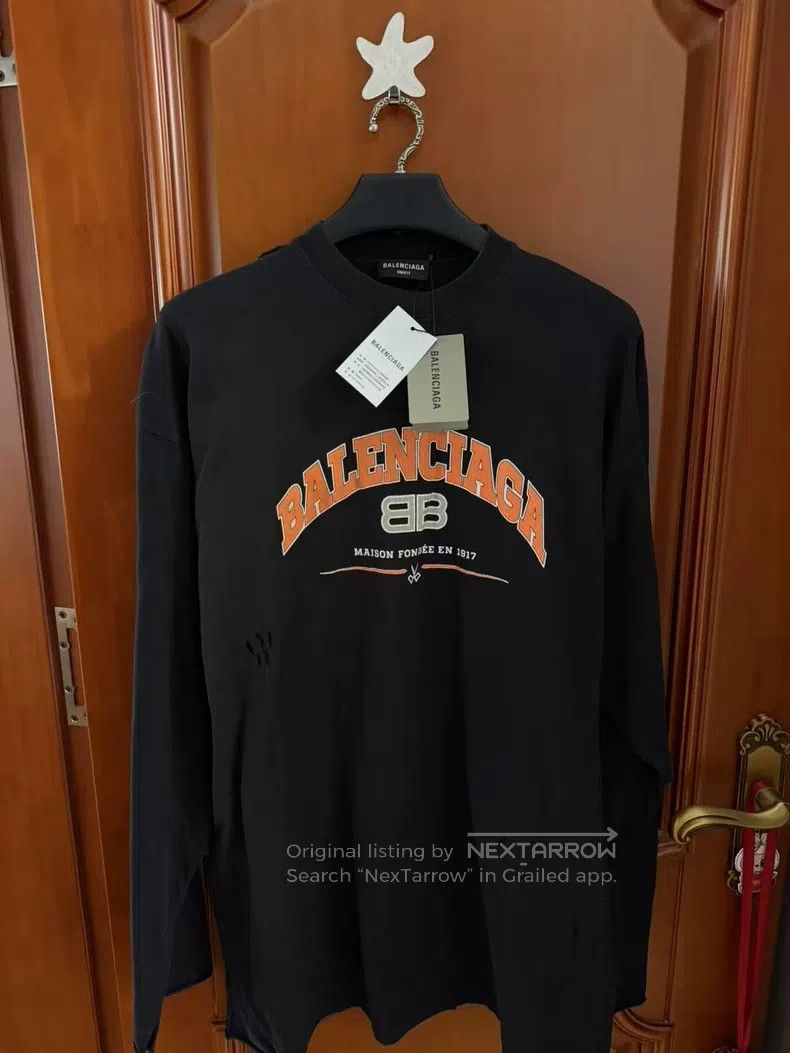 Balenciaga Balenciaga Black double B scissors long-sleeve Size US L / EU 52-54 / 3 - 1 Thumbnail
