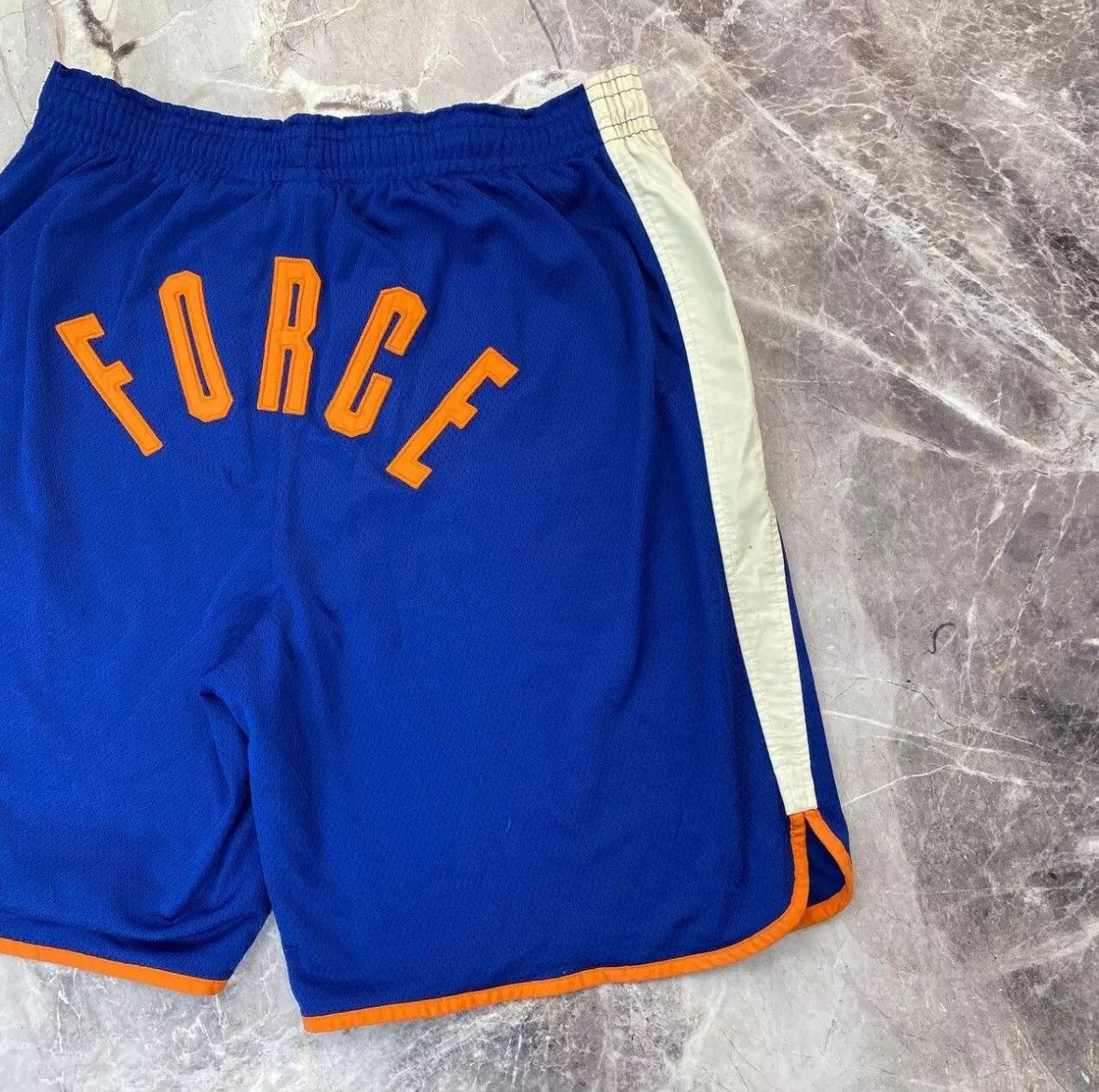 NBA × Nike × Vintage Vintage Nike Air Force Shorts Blue Basketball L Y2K jordan Size US 32 / EU 48 - 5 Thumbnail