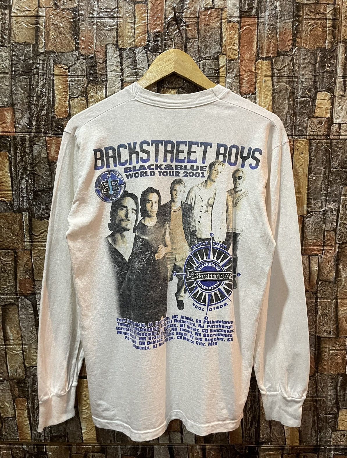 Fruit Of The Loom Vtg Backstreet boys Black&Blue world tour 2001 Size US M / EU 48-50 / 2 - 2 Thumbnail