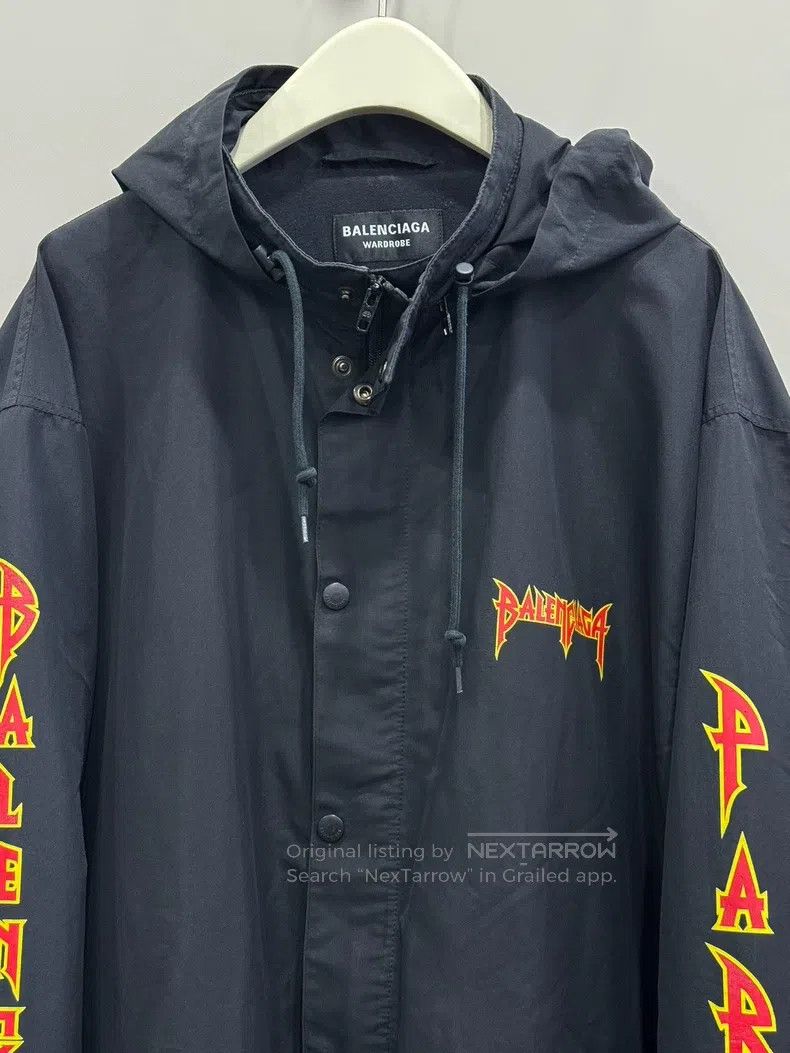 Balenciaga Balenciaga Zip-up hooded windbreaker with lightning logo Size US S / EU 44-46 / 1 - 3 Thumbnail