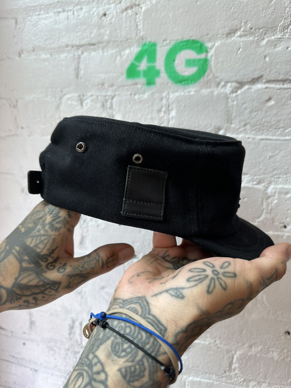 Chrome Hearts CHROME HEARTS PATCHED CONDUCTOR HAT Size ONE SIZE - 2 Thumbnail