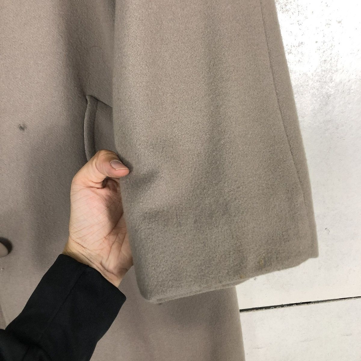 Lanvin 🔥RICH GREY LONG WOOL JACKET HERRINGBONE LANVIN PARIS FRANCE Size US M / EU 48-50 / 2 - 15 Thumbnail