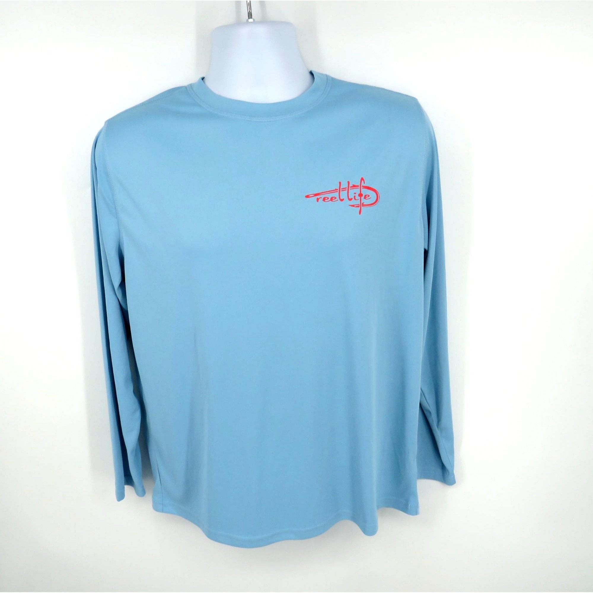 Other Reel Life Sun Ray Defender Long Sleeve Shirt Sky Blue UPF 50 Size US M / EU 48-50 / 2 - 1 Thumbnail